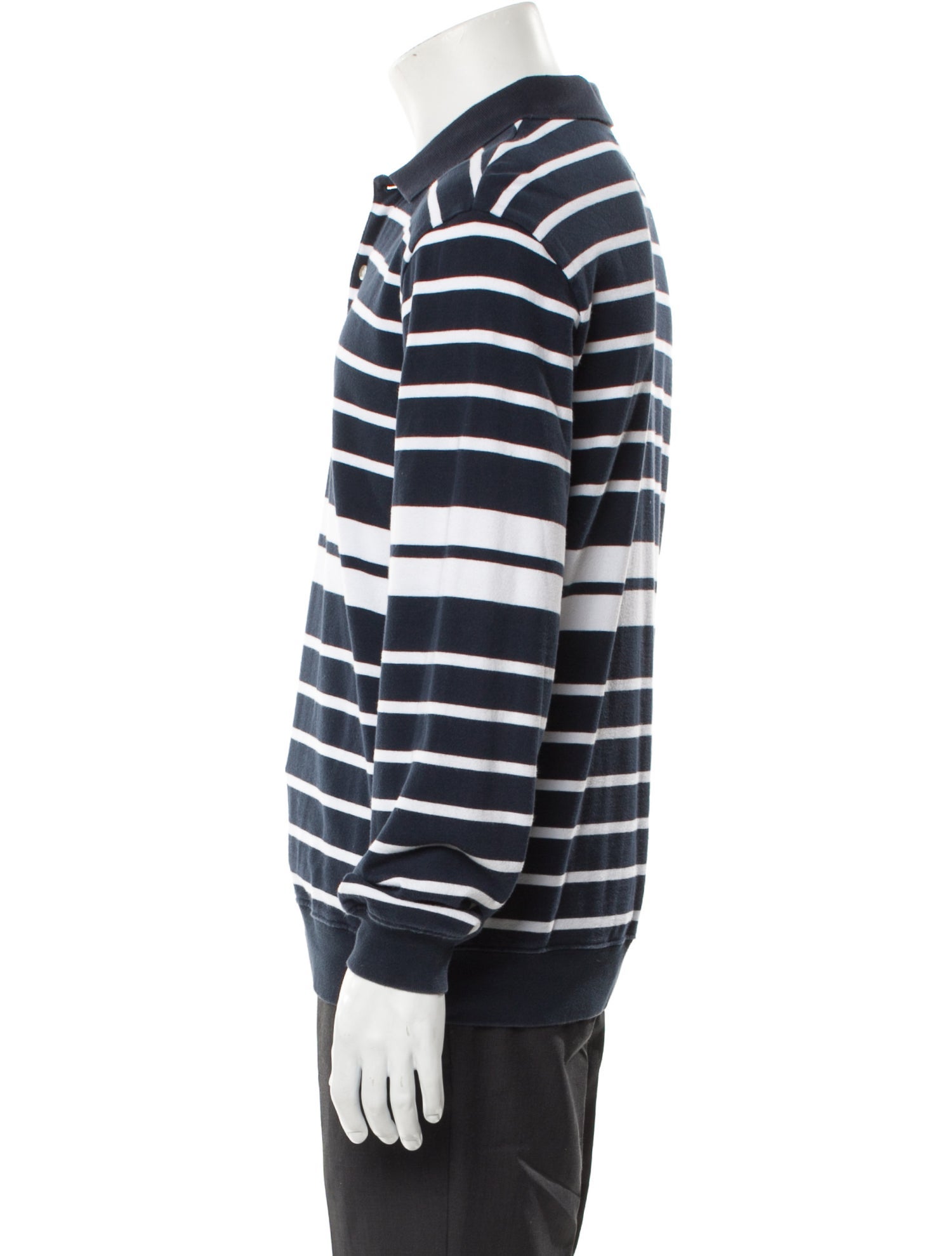 Palace Skateboards Popper Striped Polo Shirt