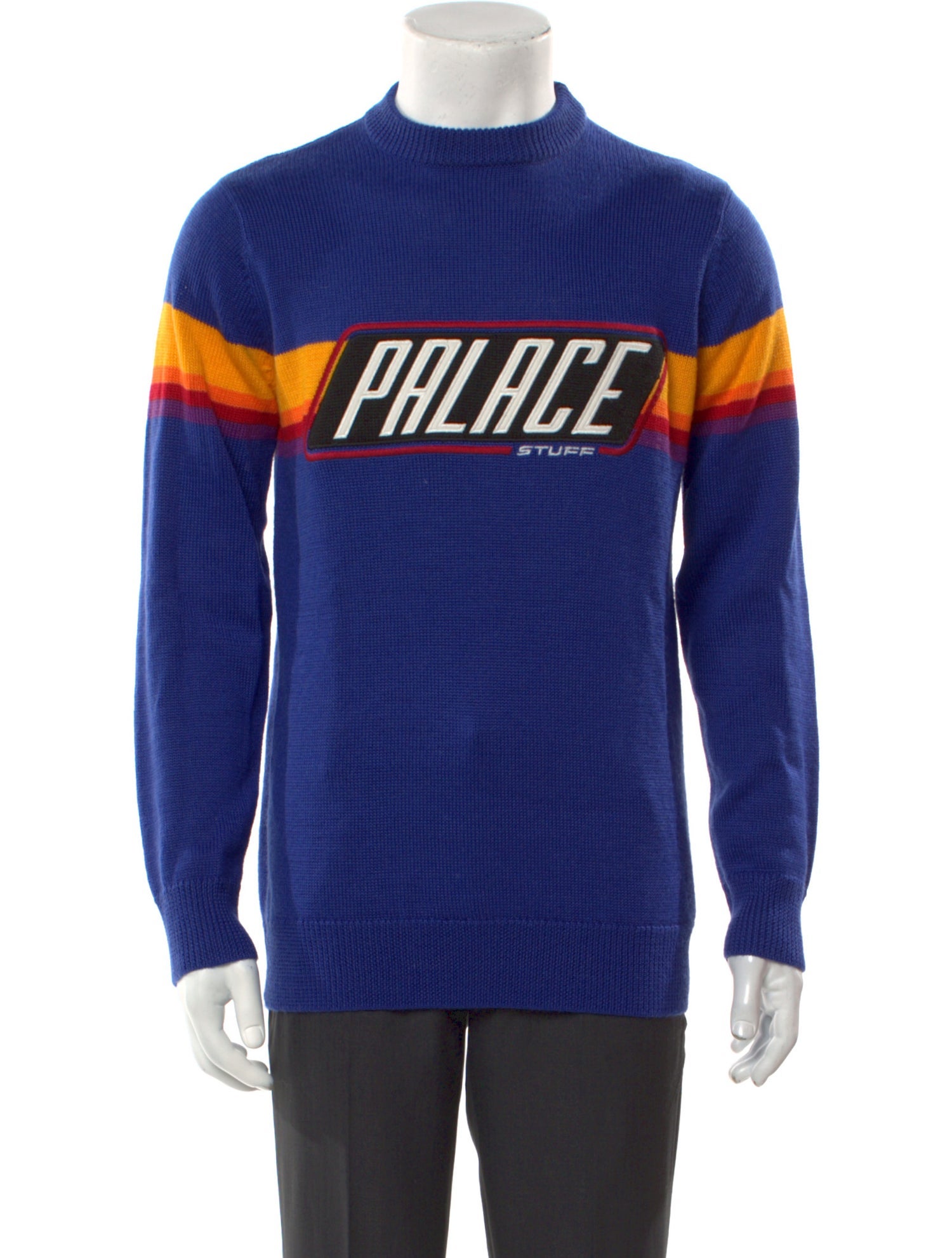 Palace Skateboards Graphic Print Mock Neck Pullover