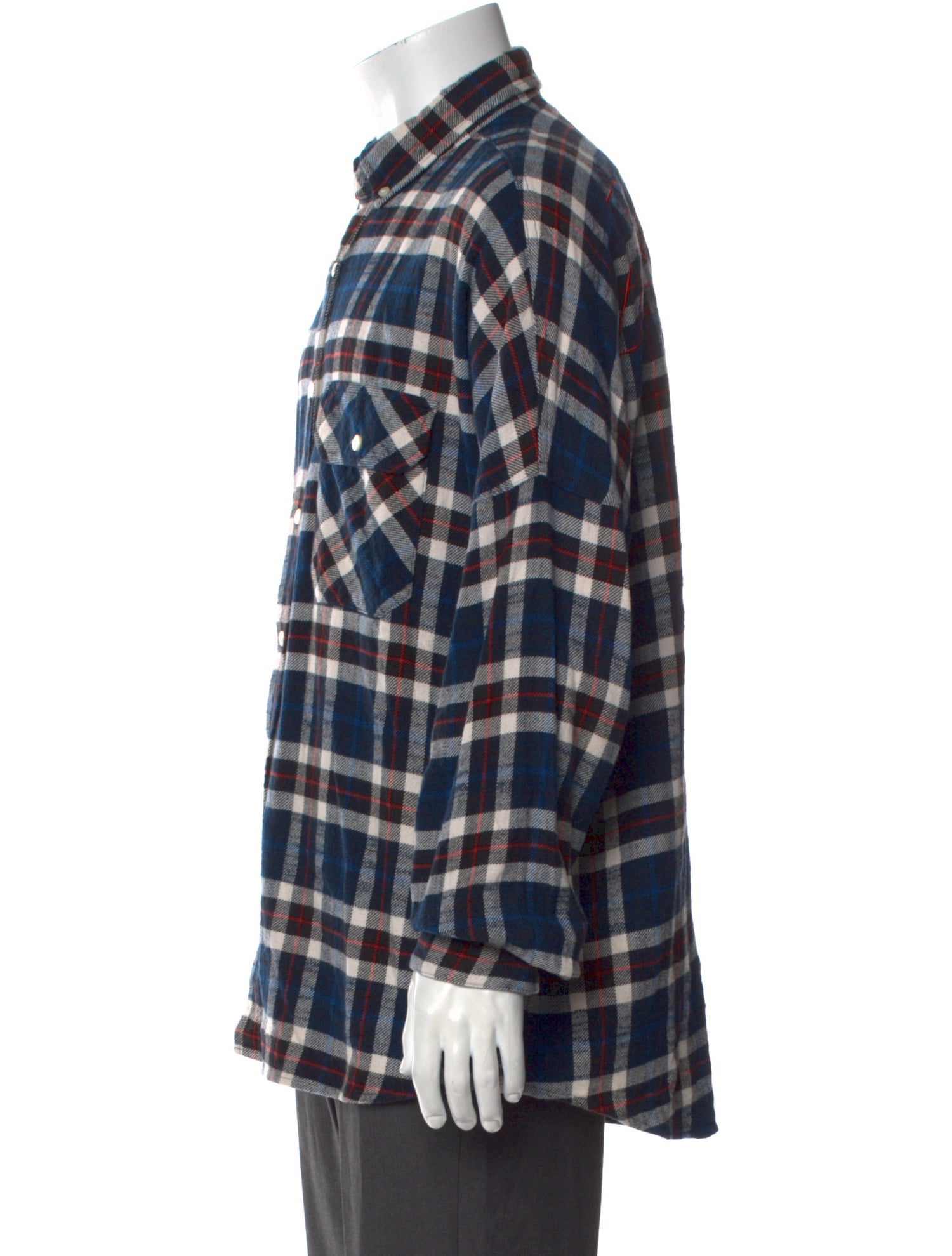 Palace Skateboards Plaid Print Long Sleeve Shirt