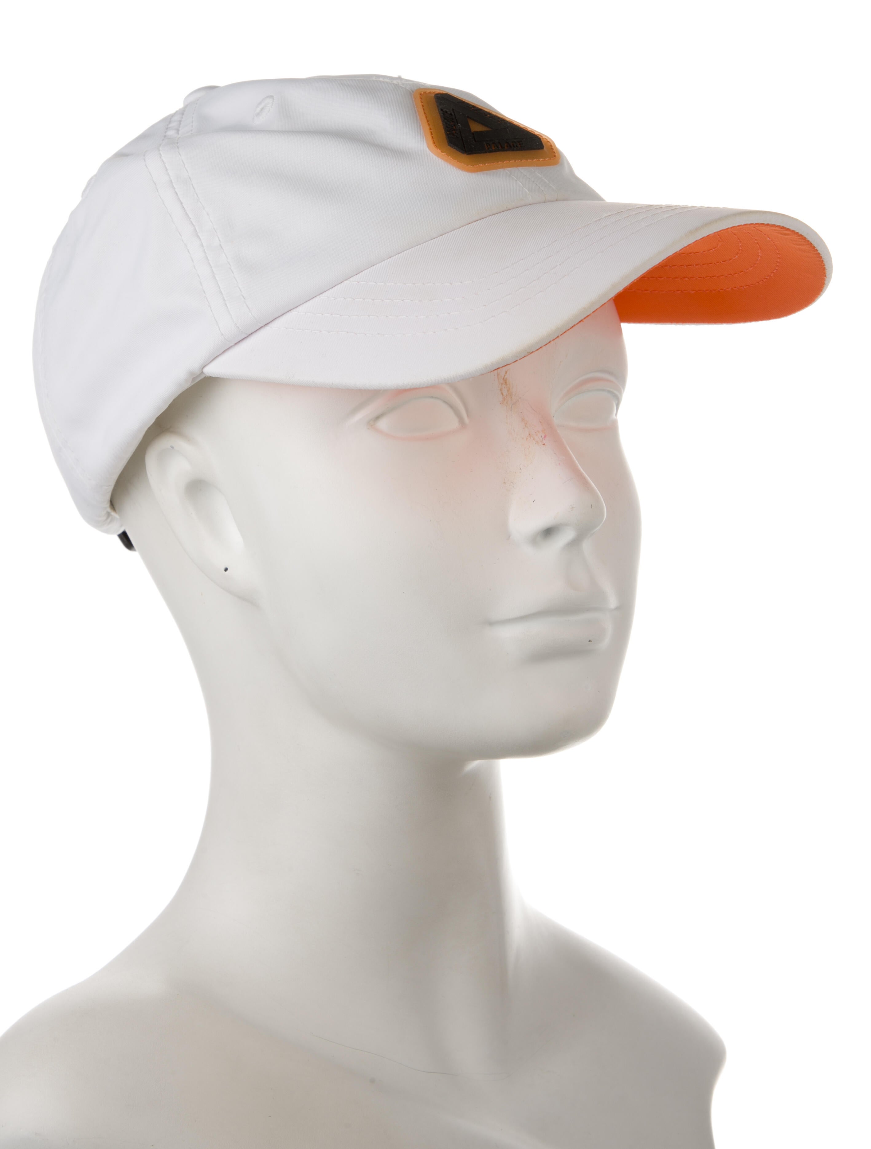 Palace Skateboards Polyester Baseball Cap w/ Orange & Black Trim Embroidered Logo At Front