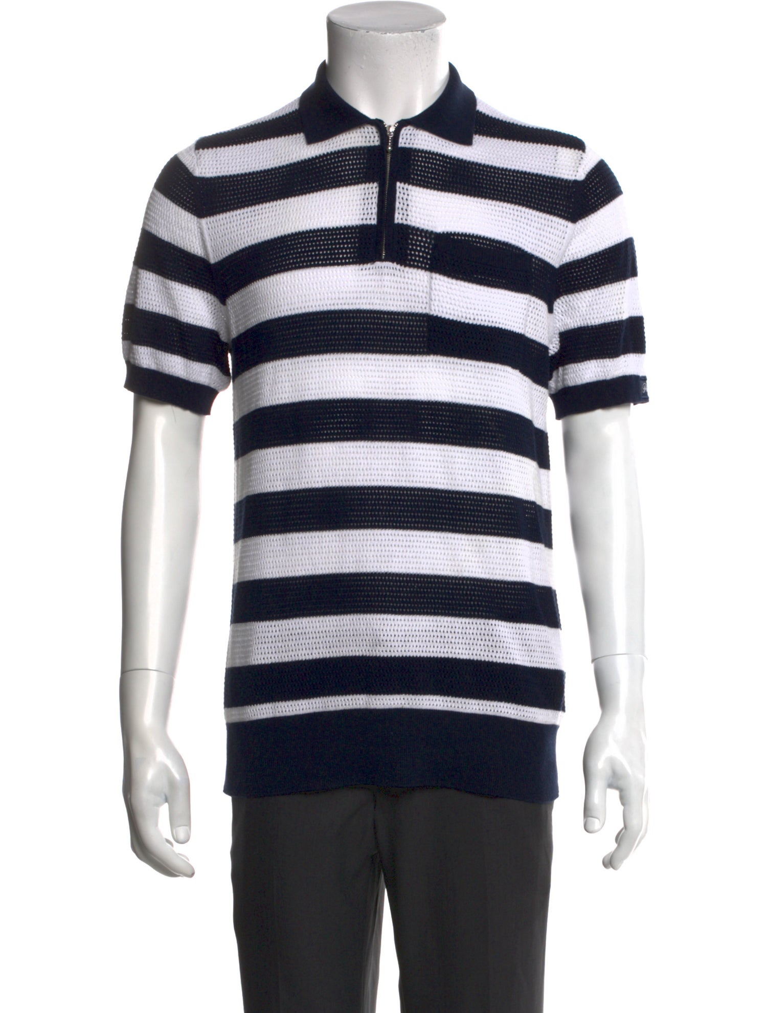 Palace Skateboards Striped Crew Neck Polo Shirt