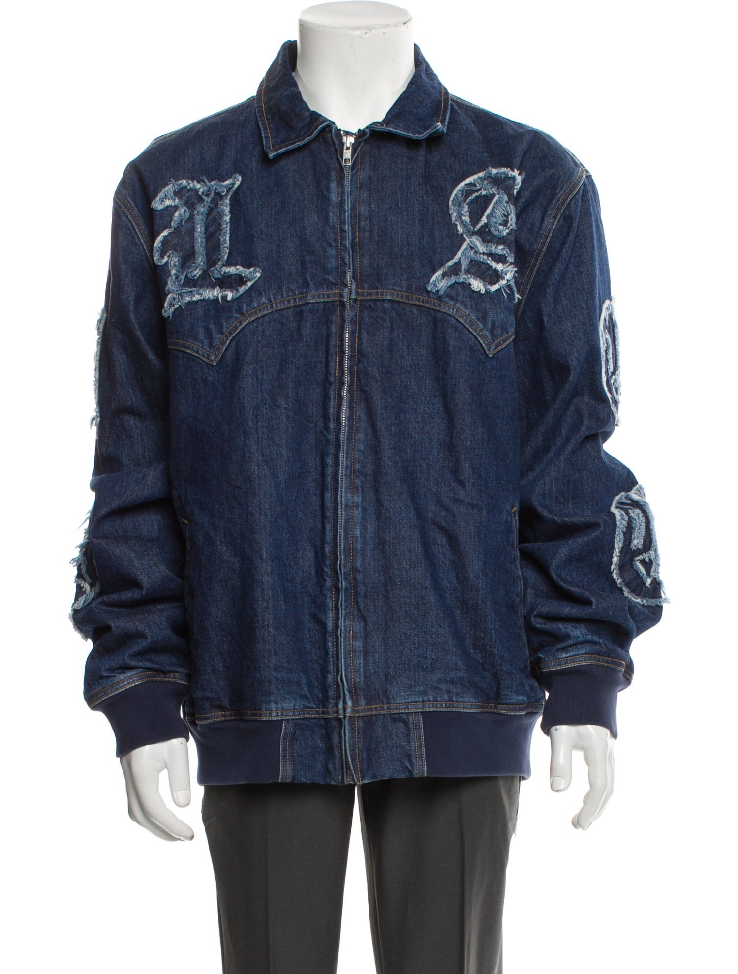 Palace Skateboards Lique Denim Graphic Print Denim Jacket