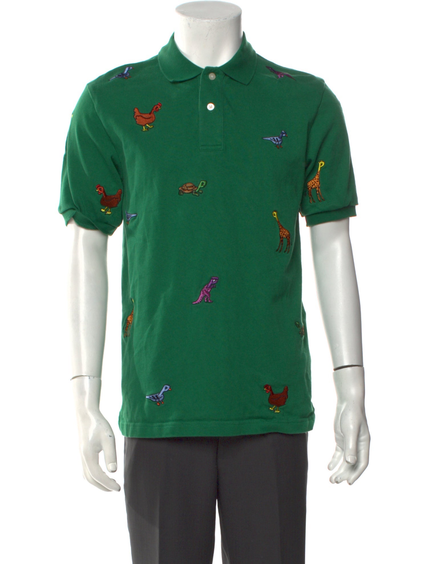 Palace Skateboards Printed Crew Neck Polo Shirt