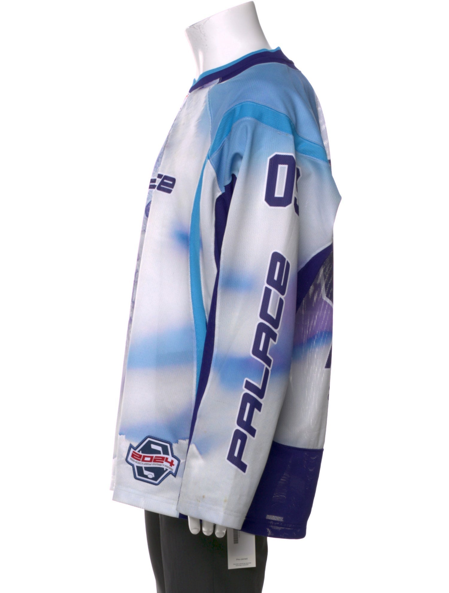 Palace Skateboards Graphic Print V-Neck Henley