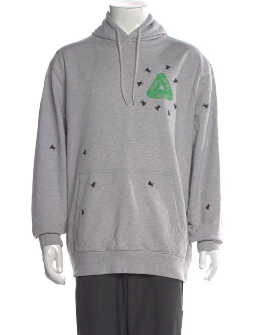 Palace Skateboards Graphic Print Crew Neck Hoodie