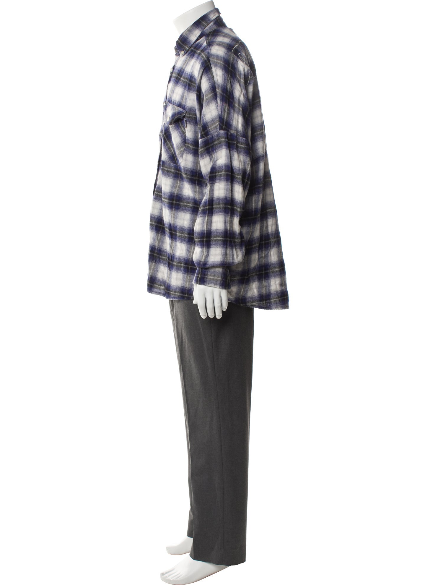 Palace Skateboards Plaid Print Long Sleeve Shirt