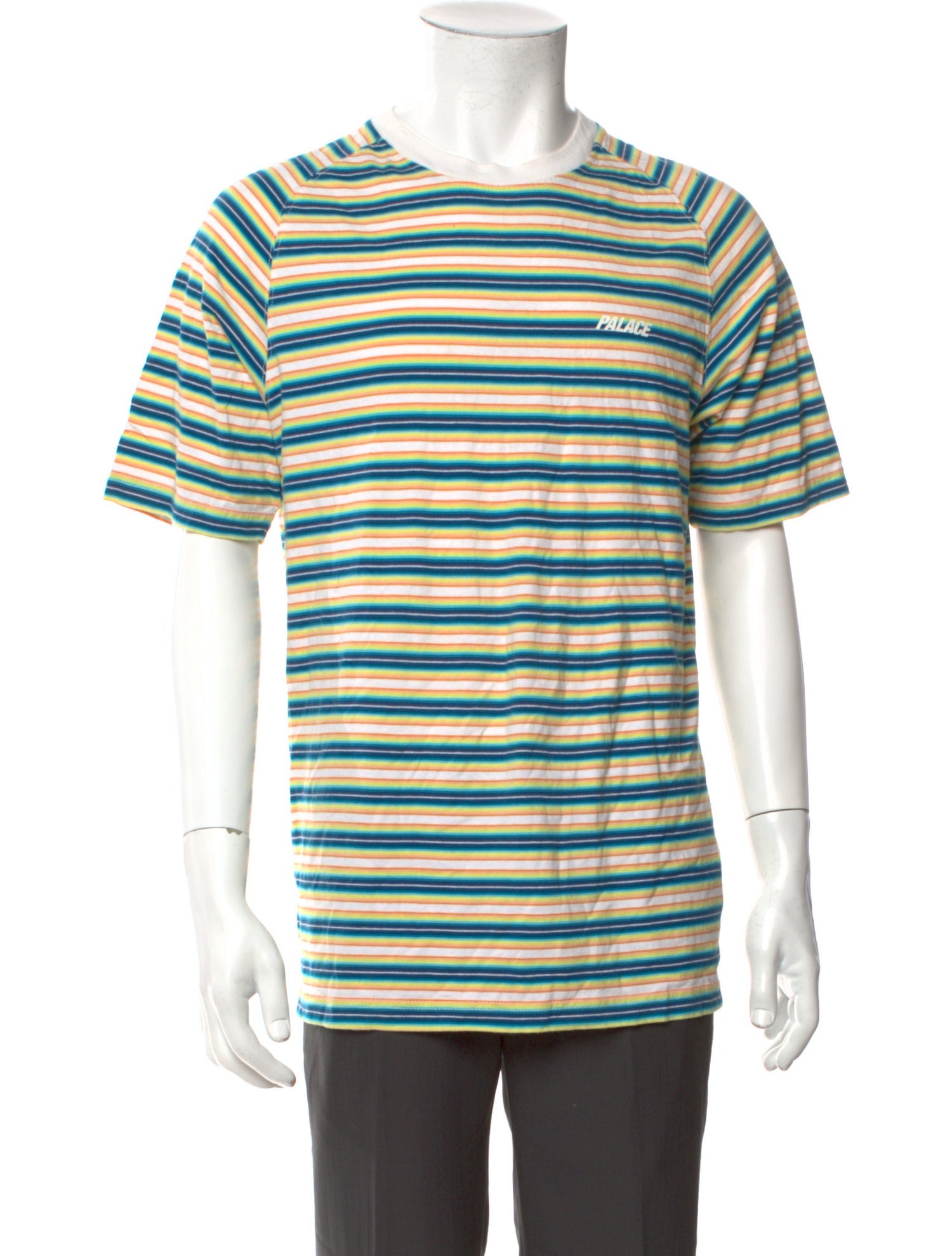 Palace Skateboards Striped Crew Neck T-Shirt
