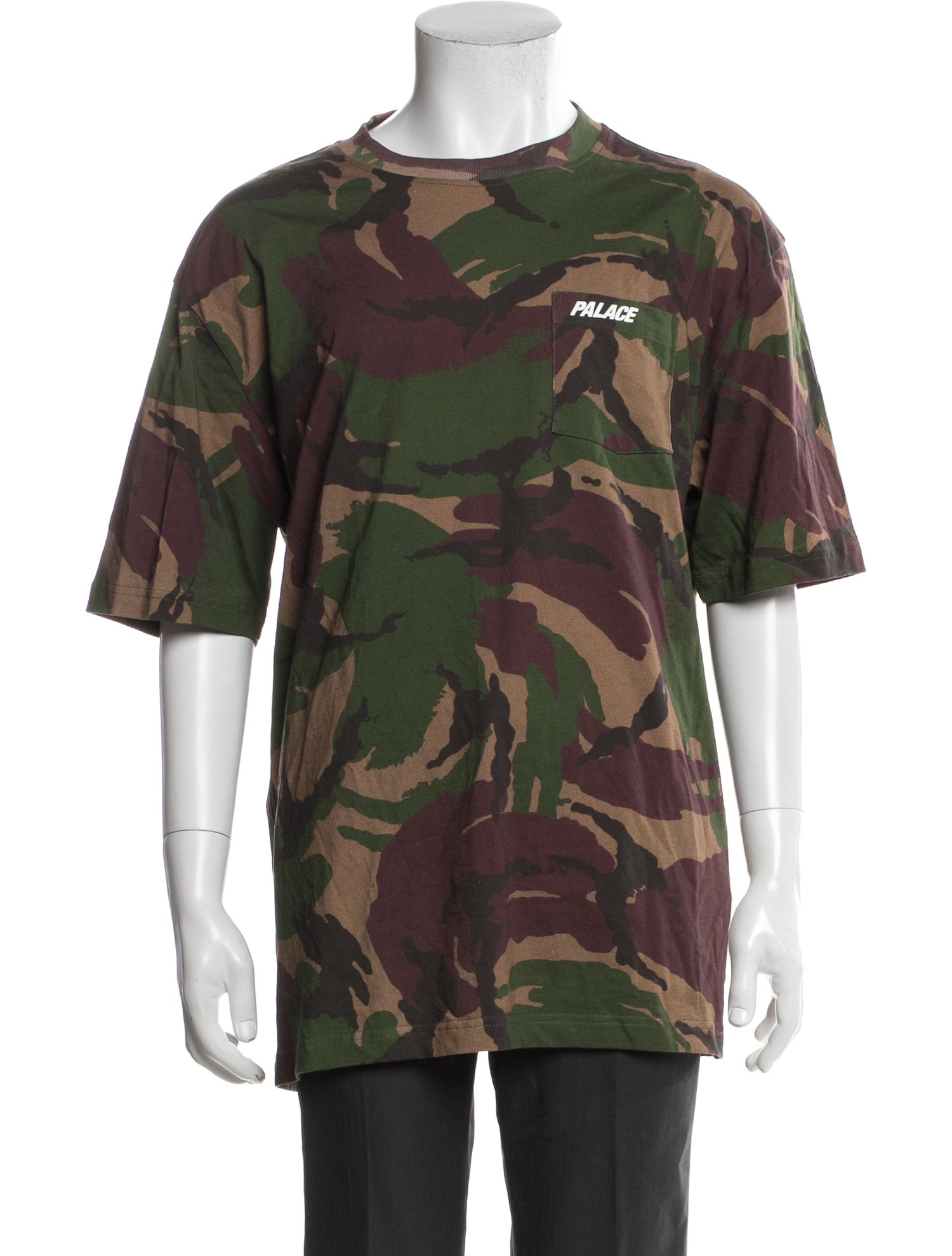 Palace Skateboards Camouflage Print Crew Neck T-Shirt