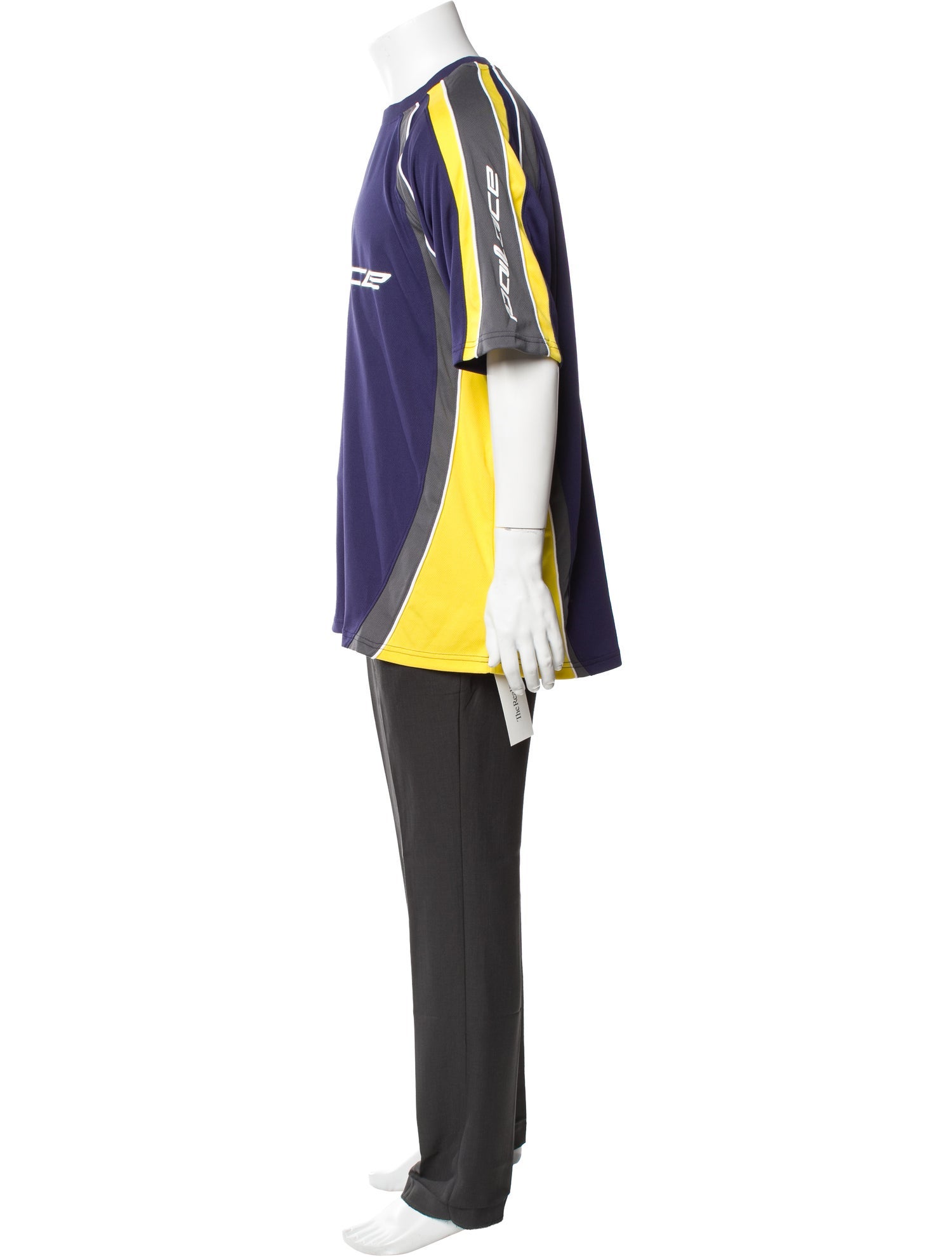 Palace Skateboards Striped Mock Neck T-Shirt