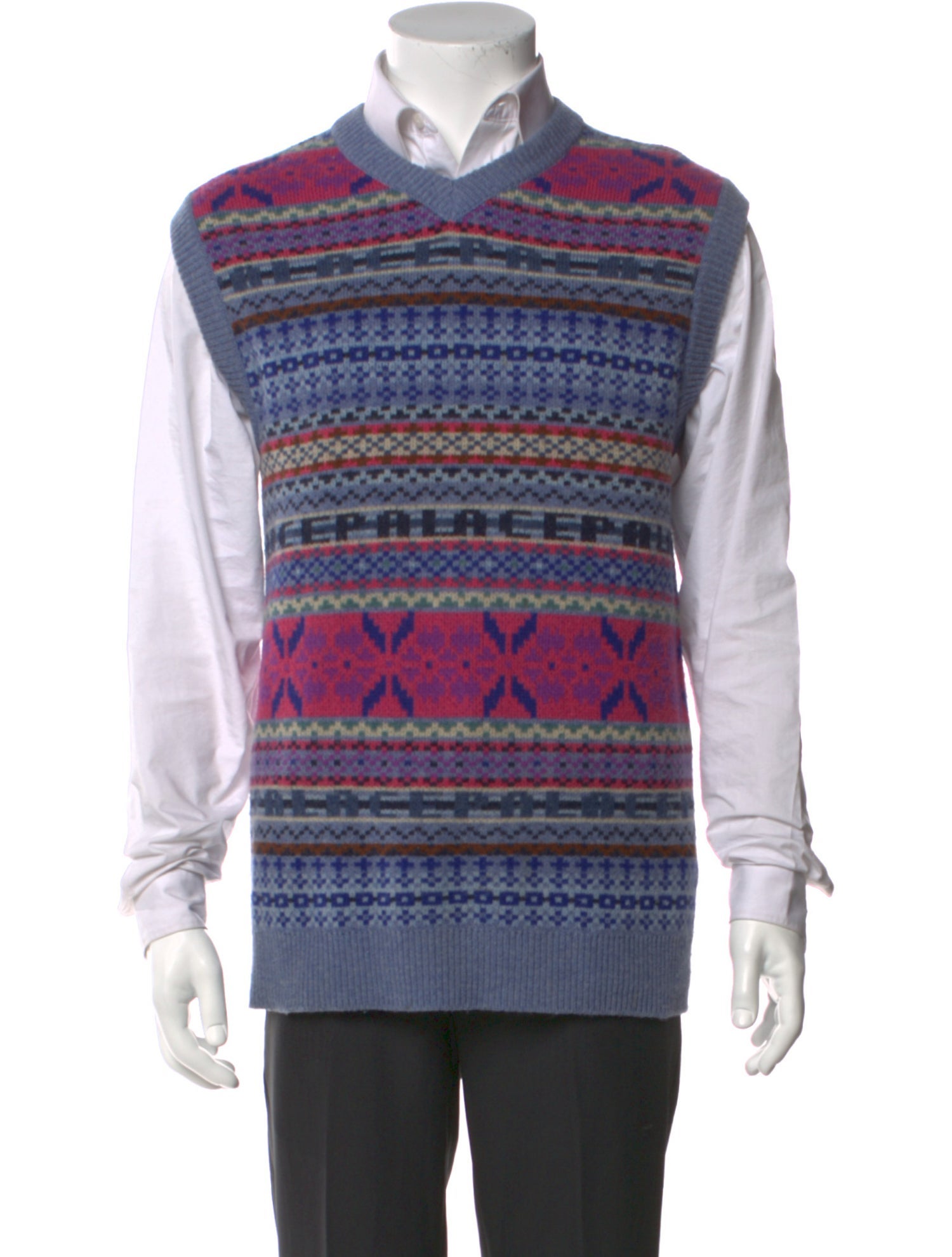 Palace Skateboards Lambswool Striped Sweater Vest