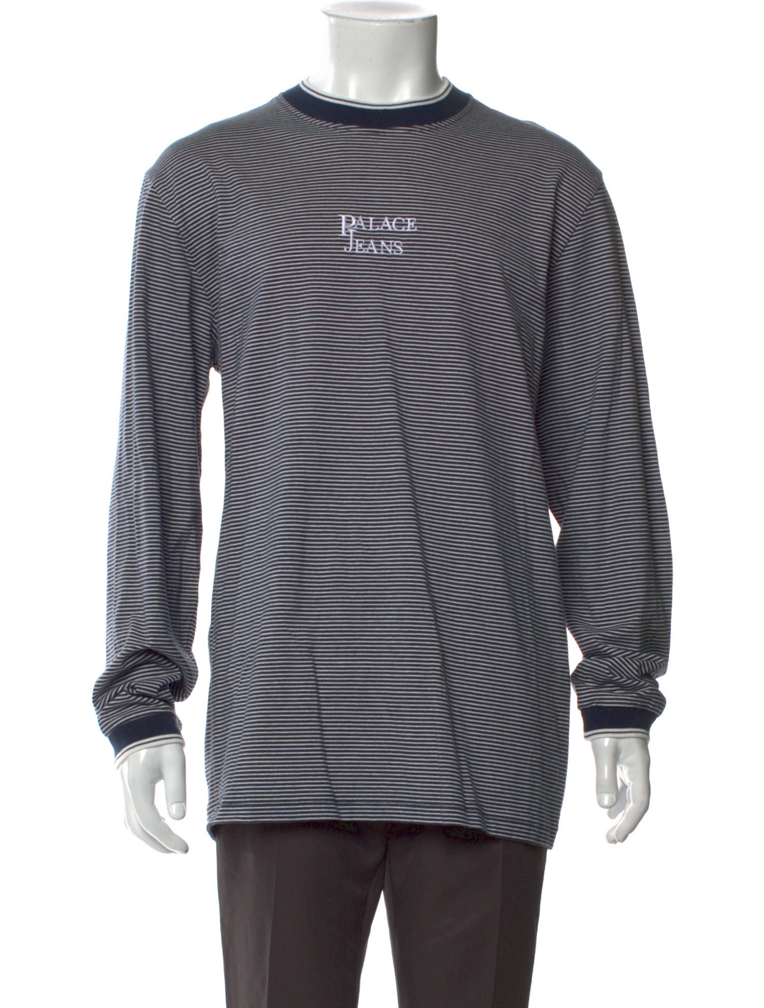 Palace Skateboards Striped Crew Neck Sweatshirt