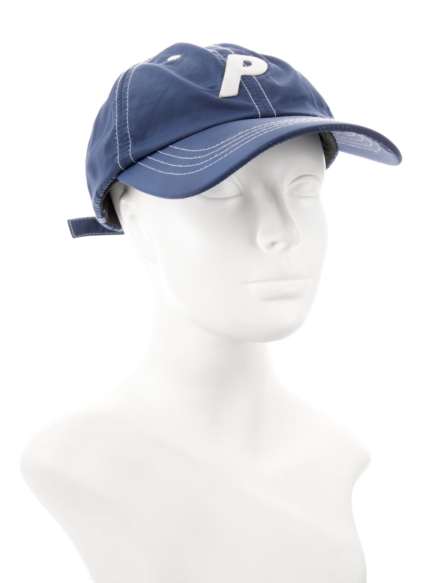 Palace Skateboards Blue Cotton Felt Embroidered Baseball Cap W. Tags