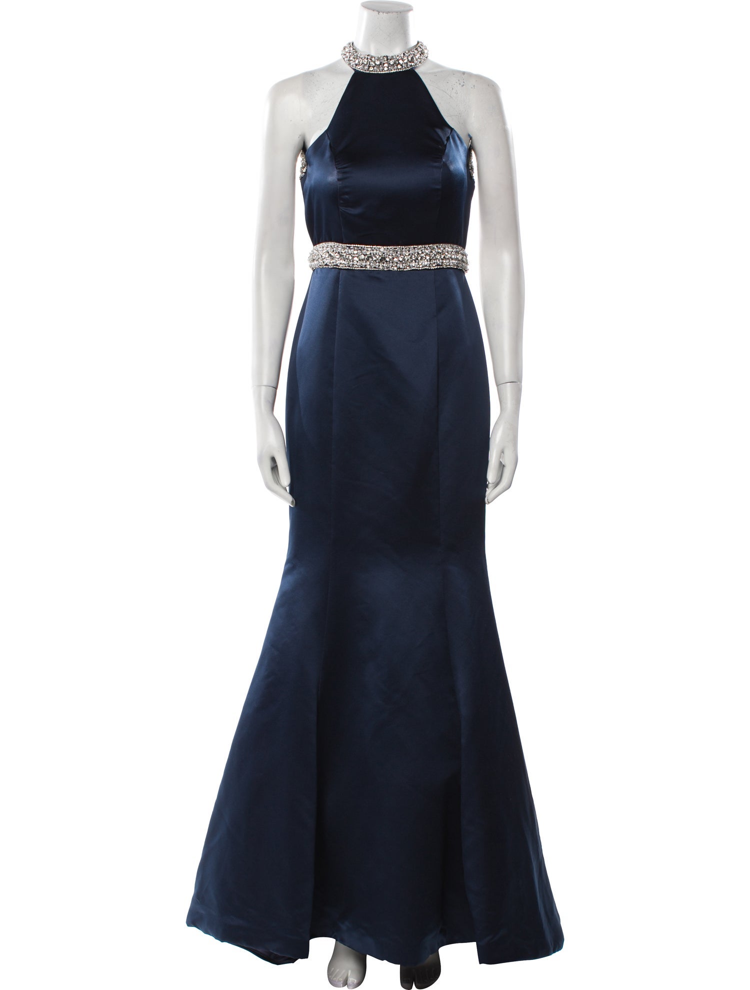 Ashley Lauren Halterneck Long Dress