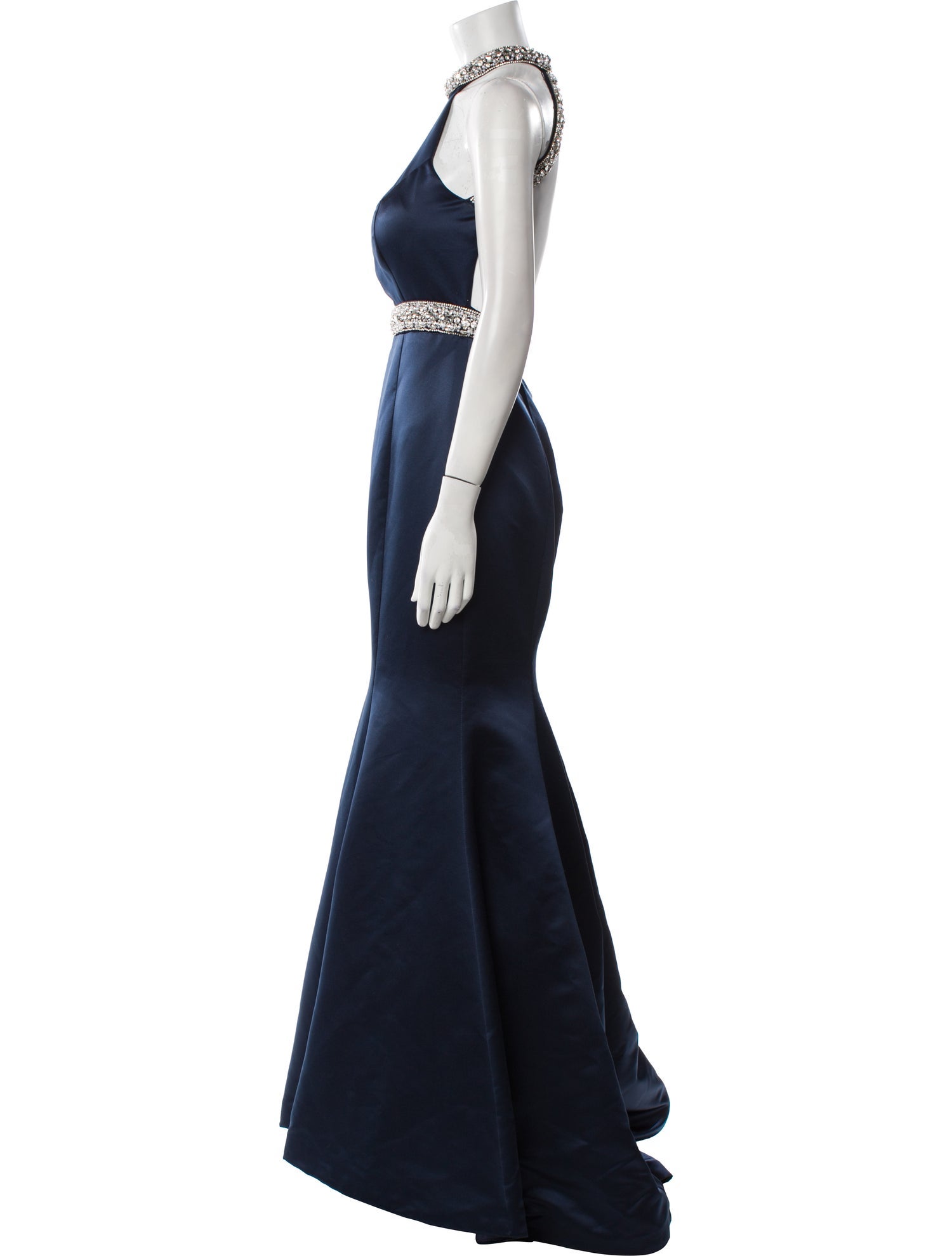 Ashley Lauren Halterneck Long Dress