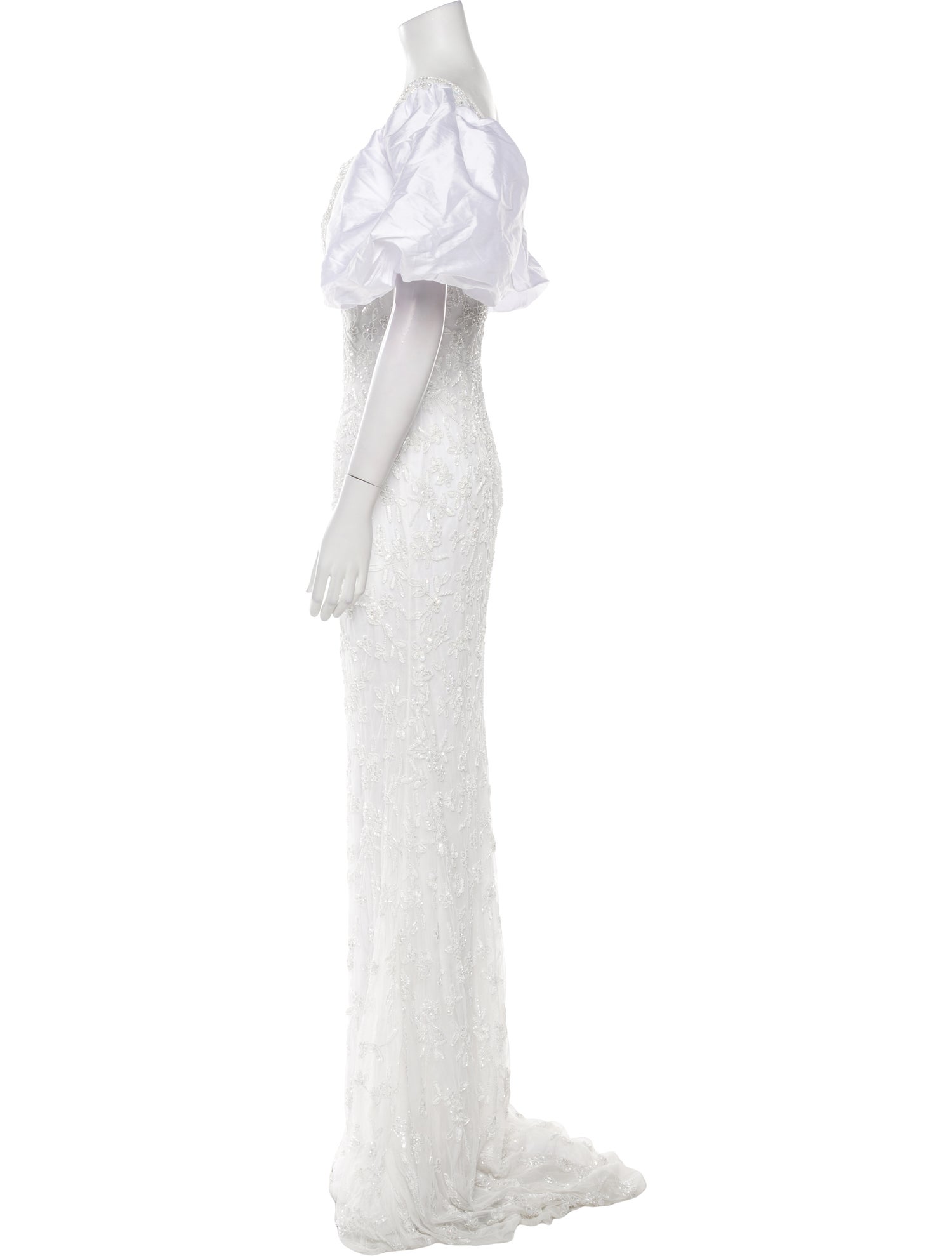 Ashley Lauren Square Neckline Long Dress