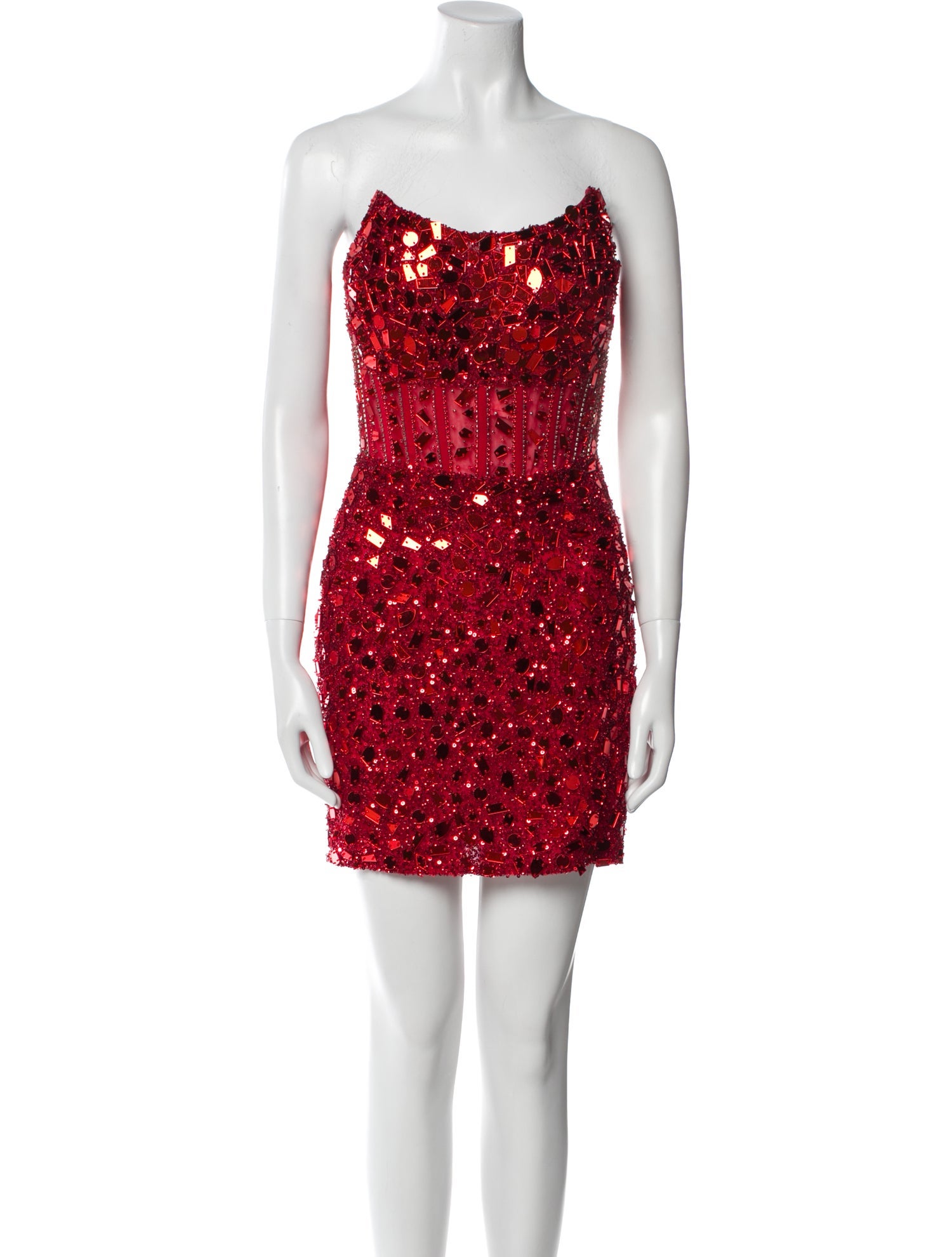 Ashley Lauren Patterned Mini Dress