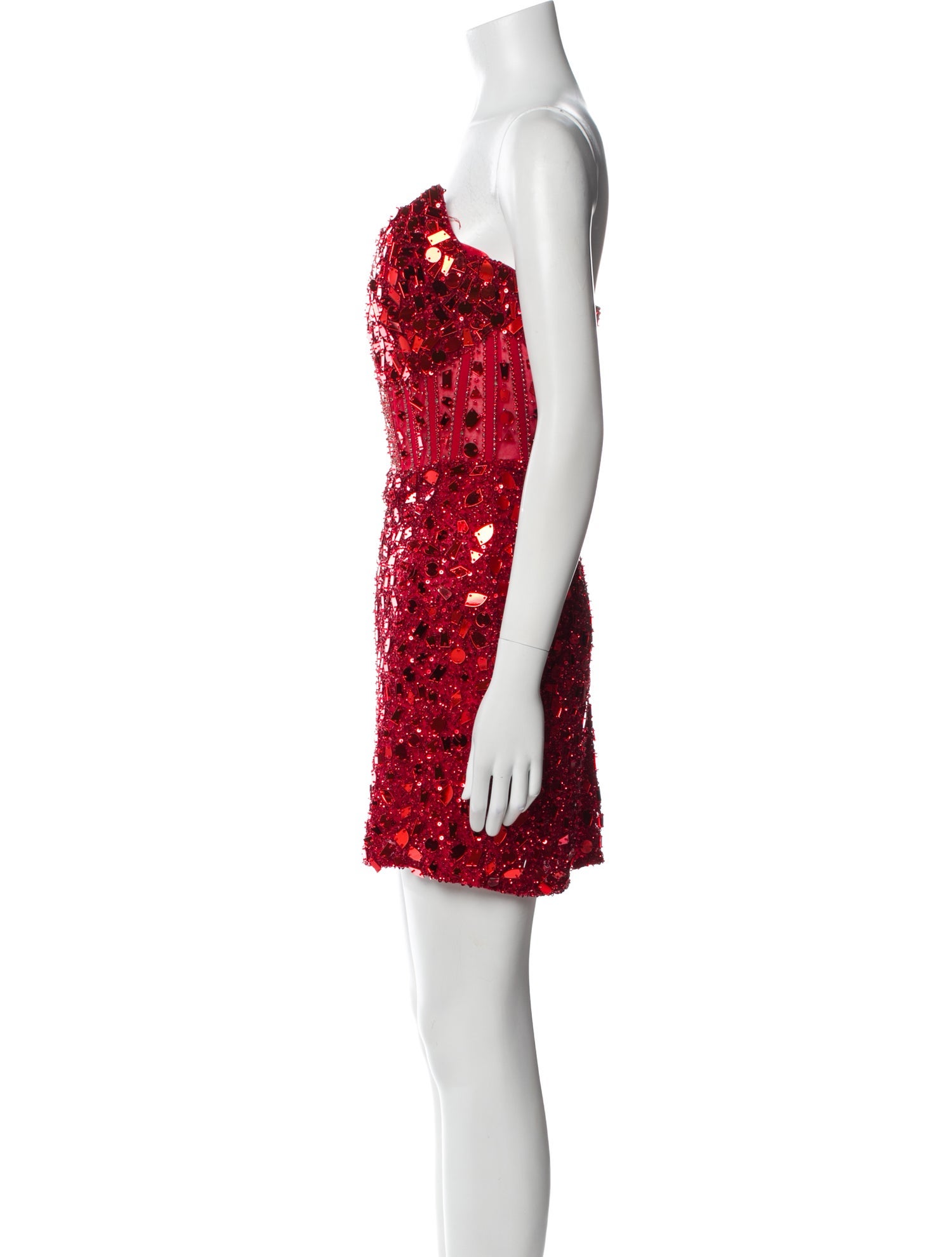 Ashley Lauren Patterned Mini Dress