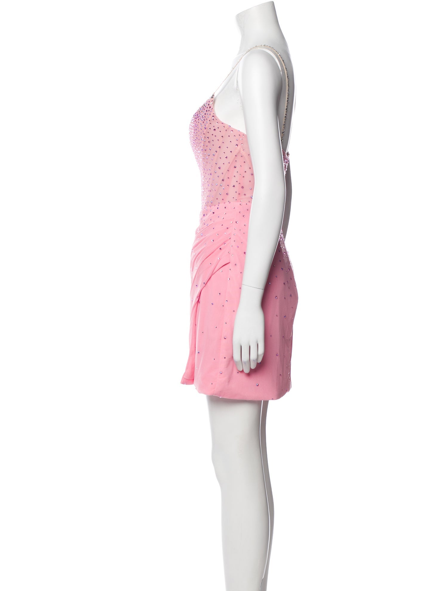 Ashley Lauren V-Neck Mini Dress