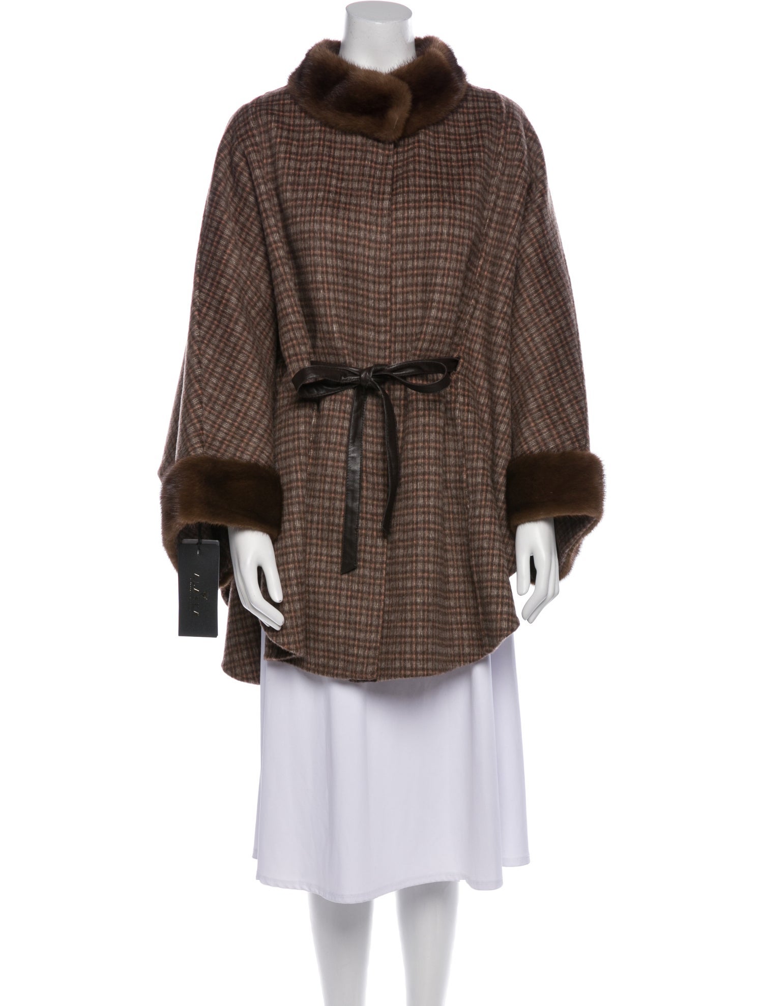 Alaska Outerwear Company Virgin Wool Plaid Print Coat w/ Tags