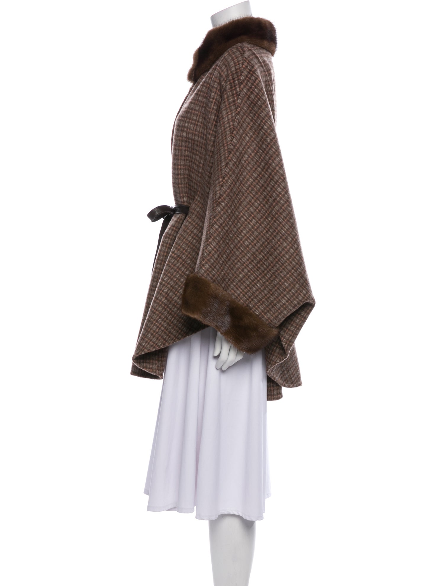 Alaska Outerwear Company Virgin Wool Plaid Print Coat w/ Tags