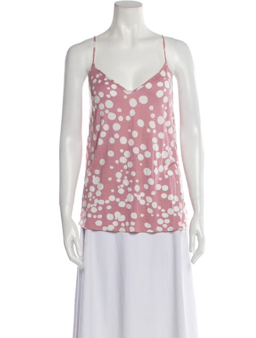 Altea Polka Dot Print V-Neck Top