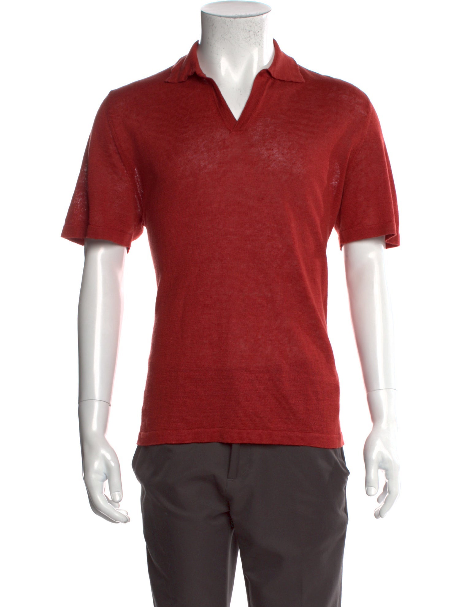 Altea Linen V-Neck Polo Shirt