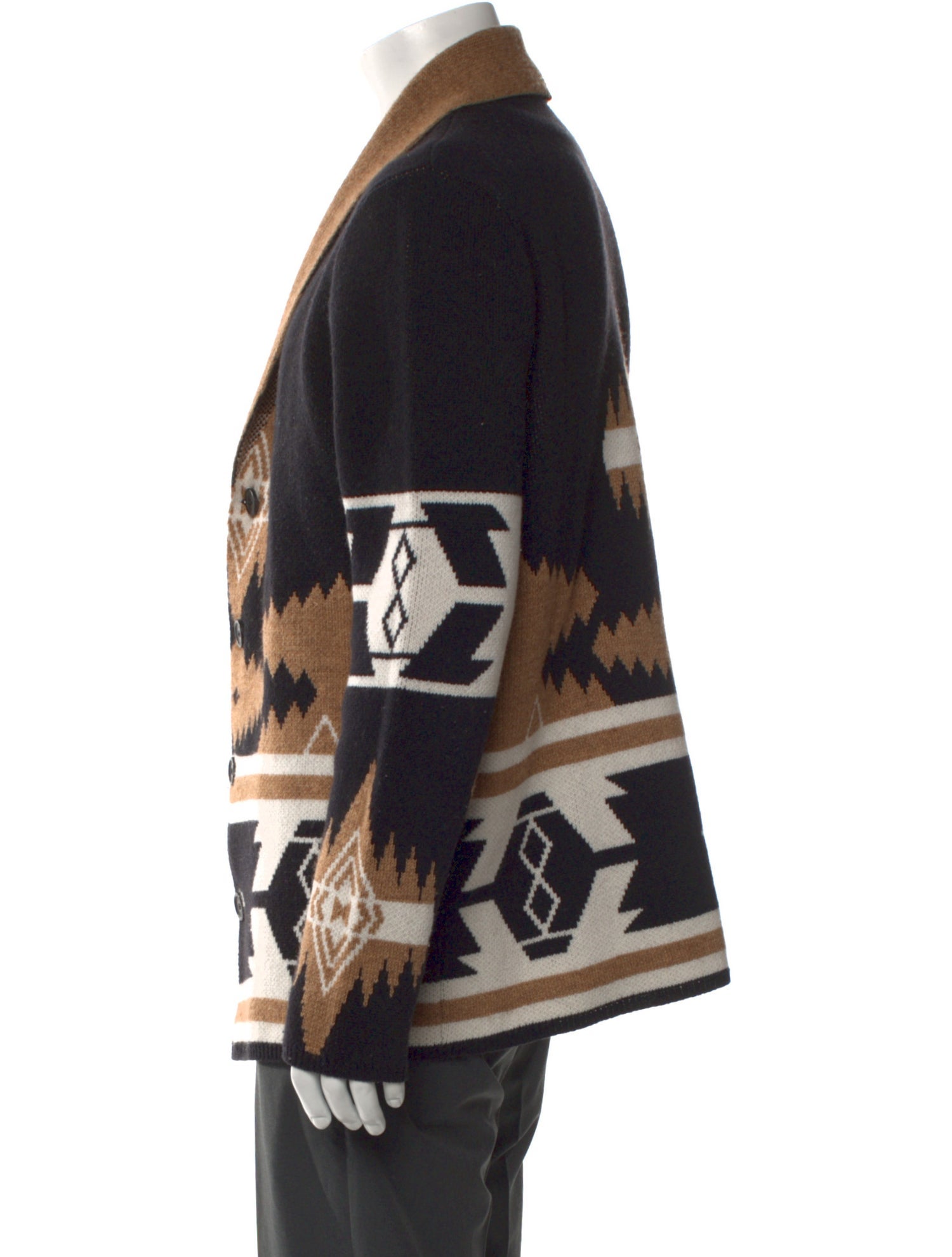 Altea Virgin Wool Printed Cardigan