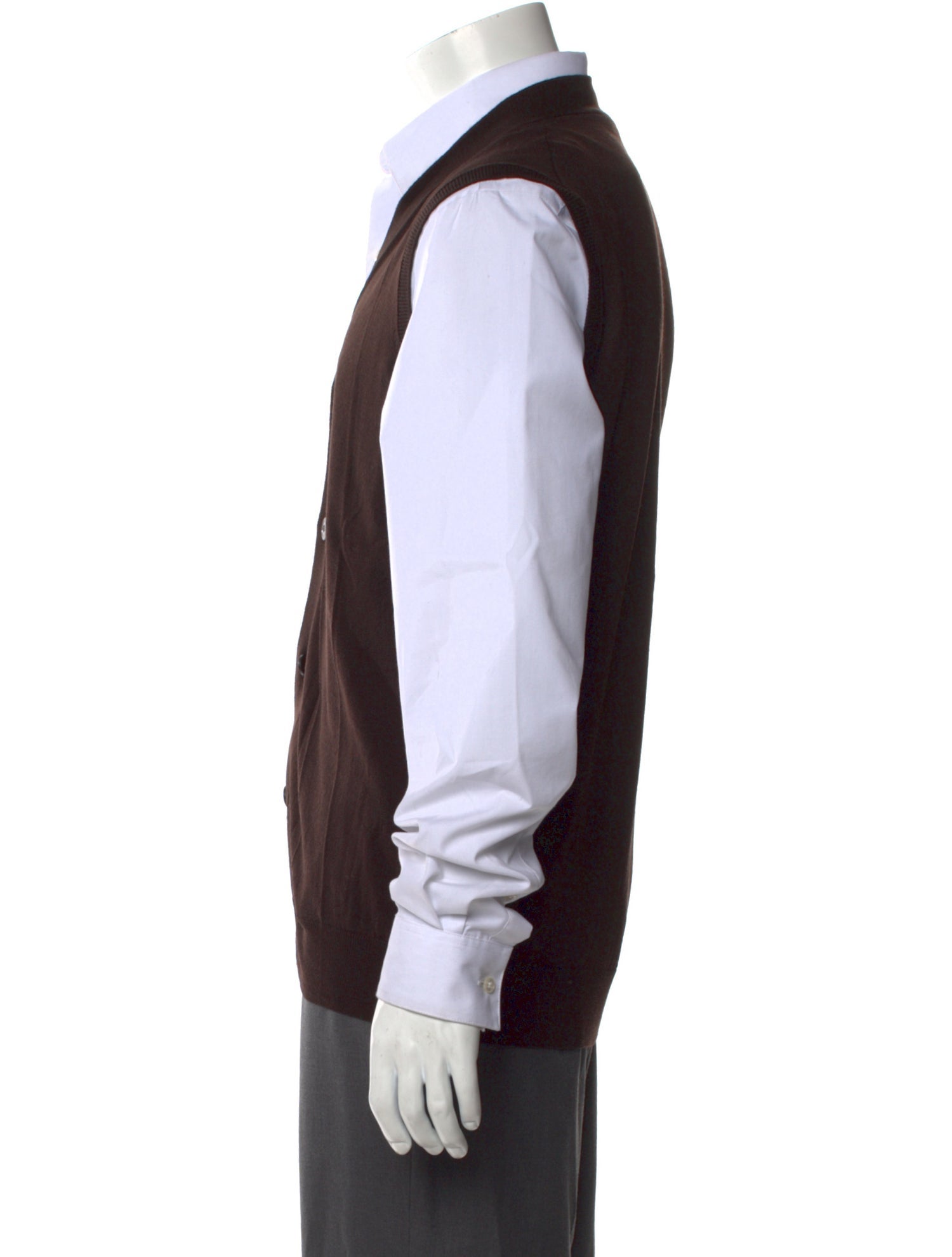 Altea Virgin Wool V-Neck Sweater Vest w/ Tags