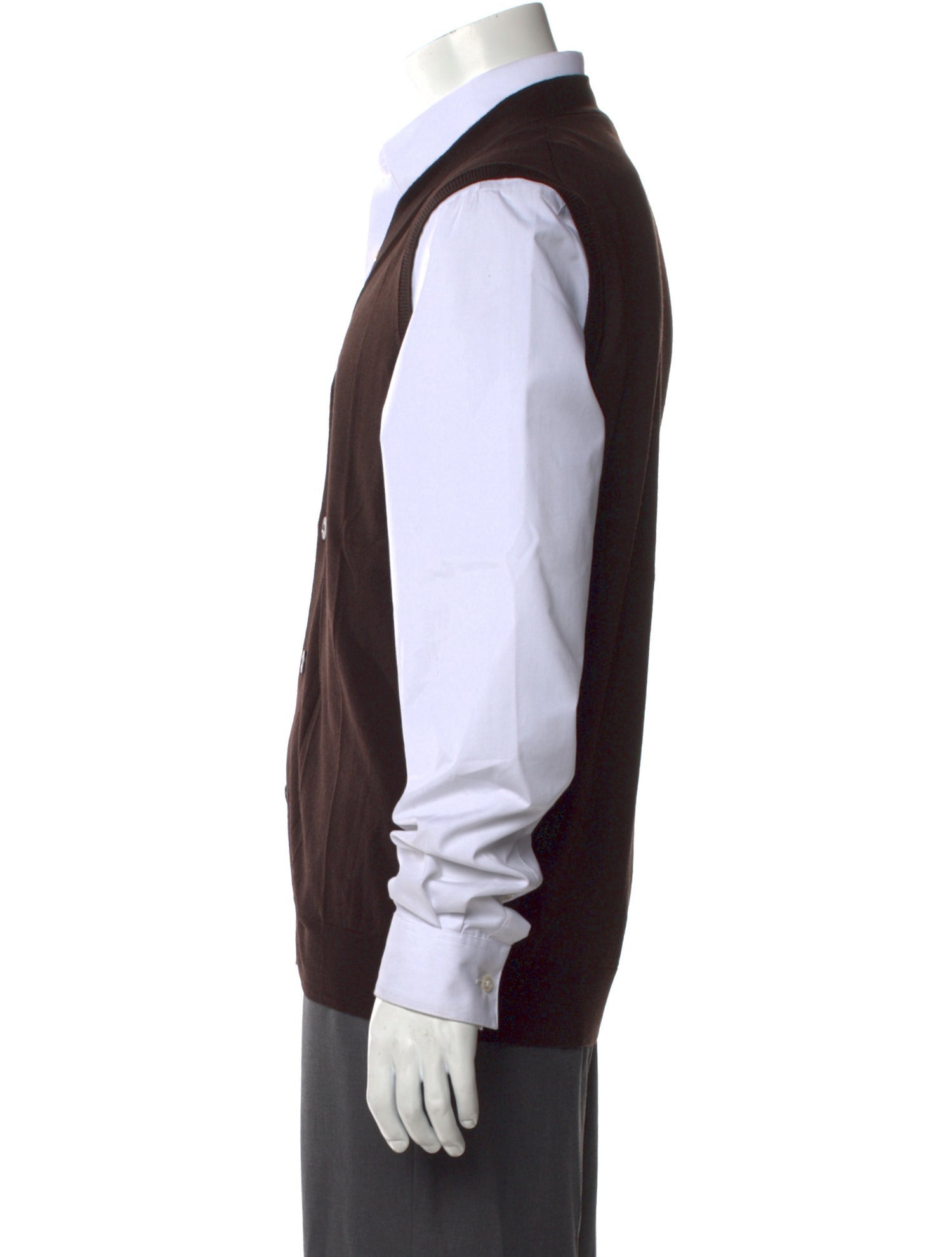 Altea Virgin Wool V-Neck Sweater Vest w/ Tags