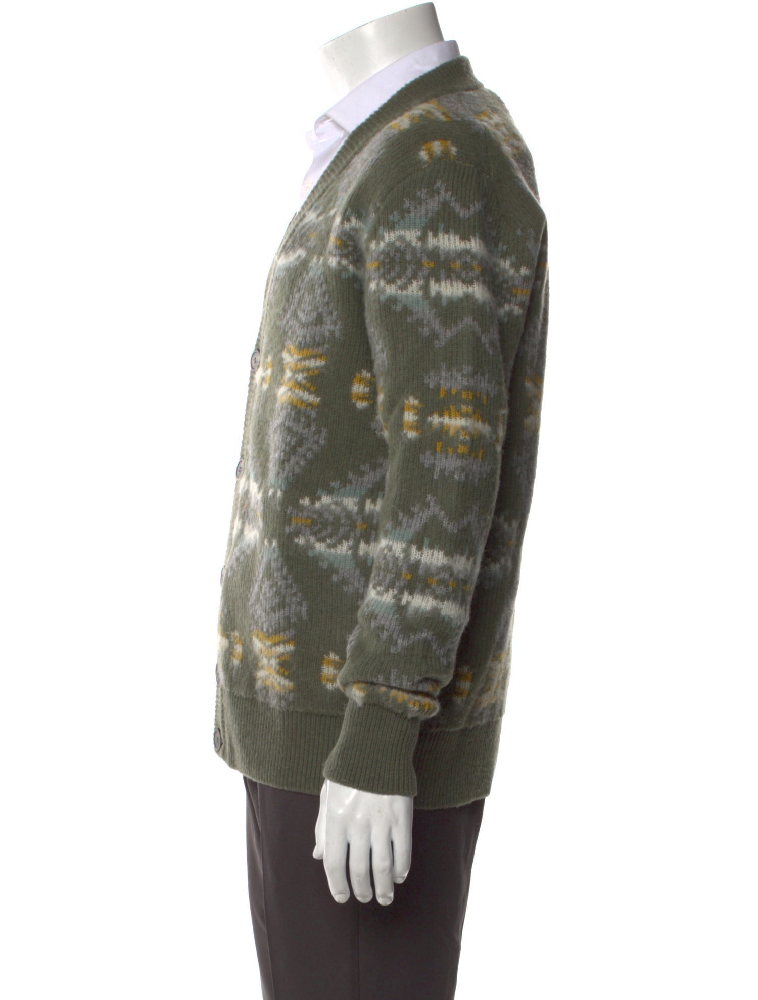 Altea Virgin Wool Printed Cardigan w/ Tags