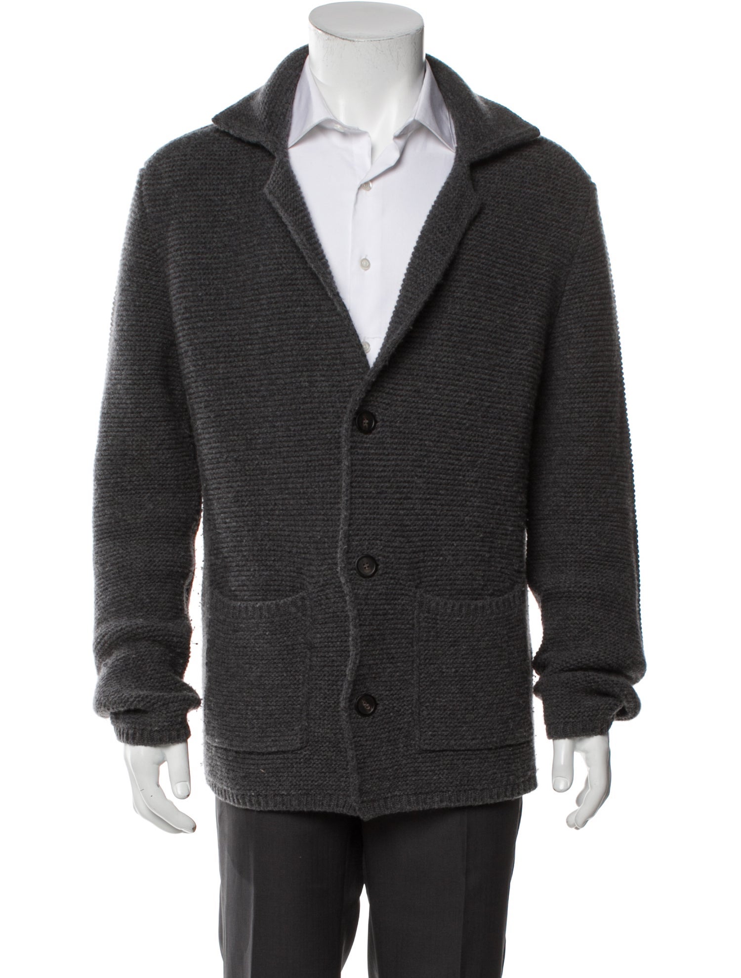 Altea Virgin Wool Collar Cardigan