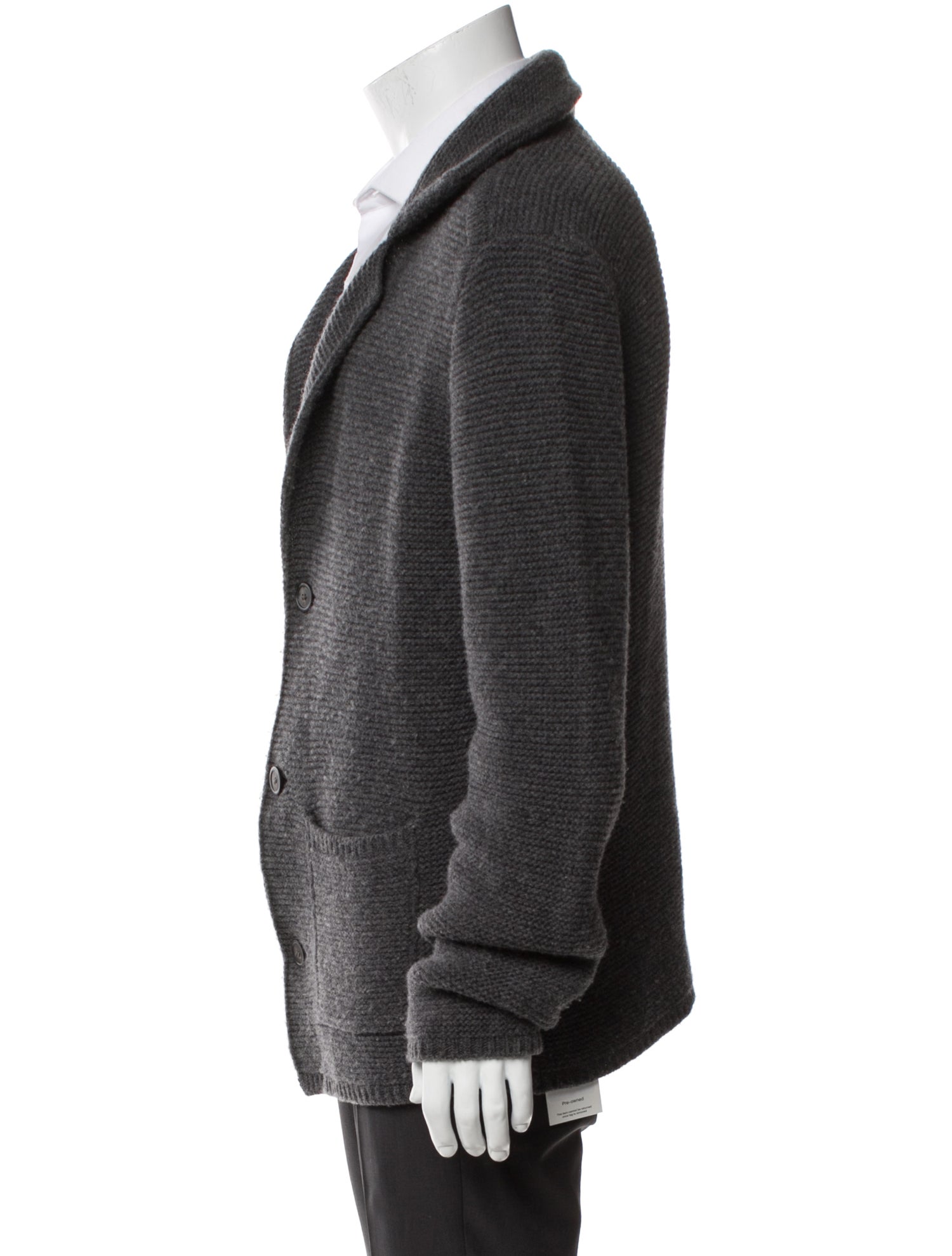 Altea Virgin Wool Collar Cardigan
