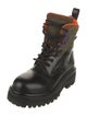 Altu Leather Colorblock Pattern Combat Boots