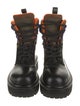 Altu Leather Colorblock Pattern Combat Boots