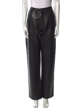 Altu Leather Wide Leg Pants