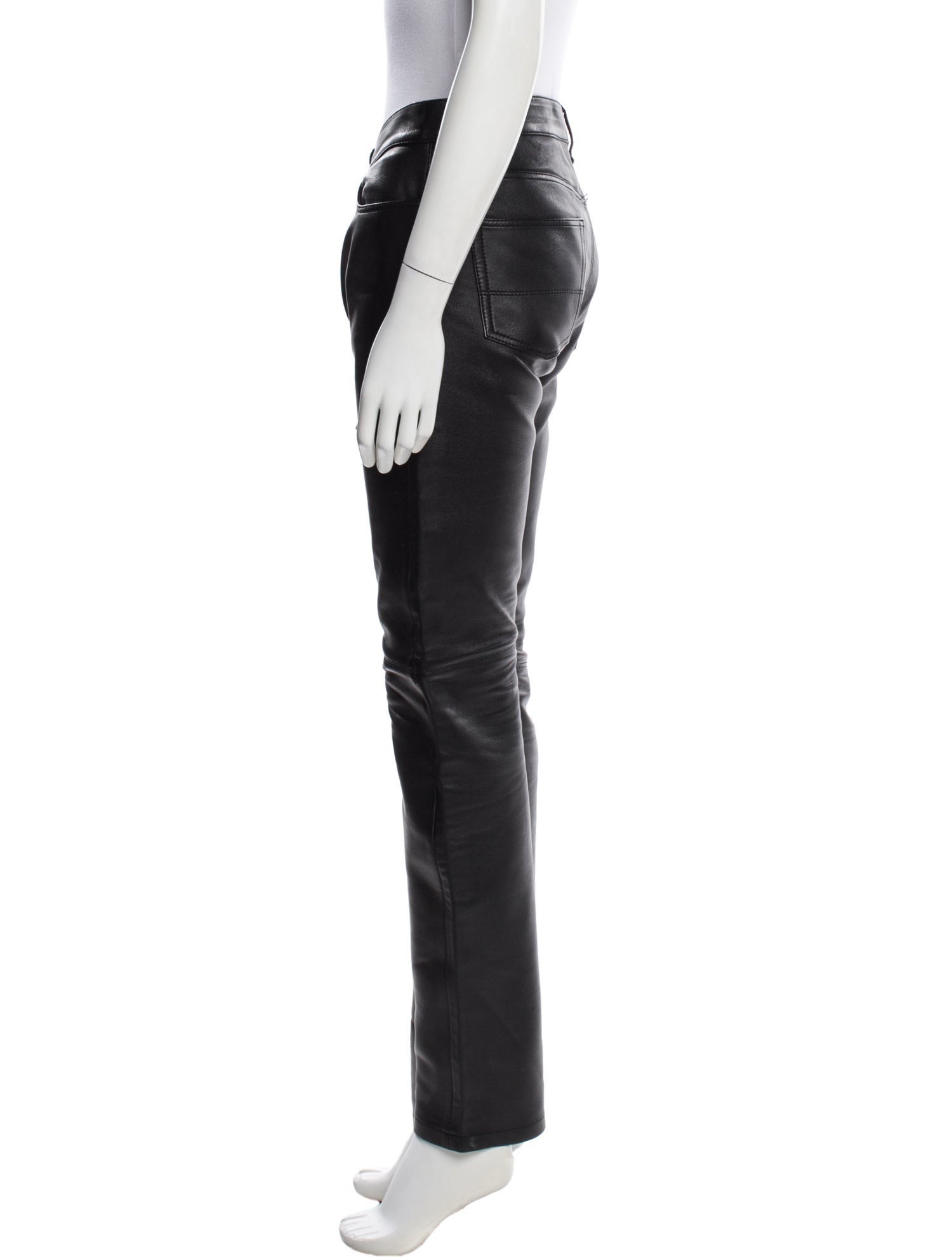 Altu Lamb Leather Straight Leg Pants