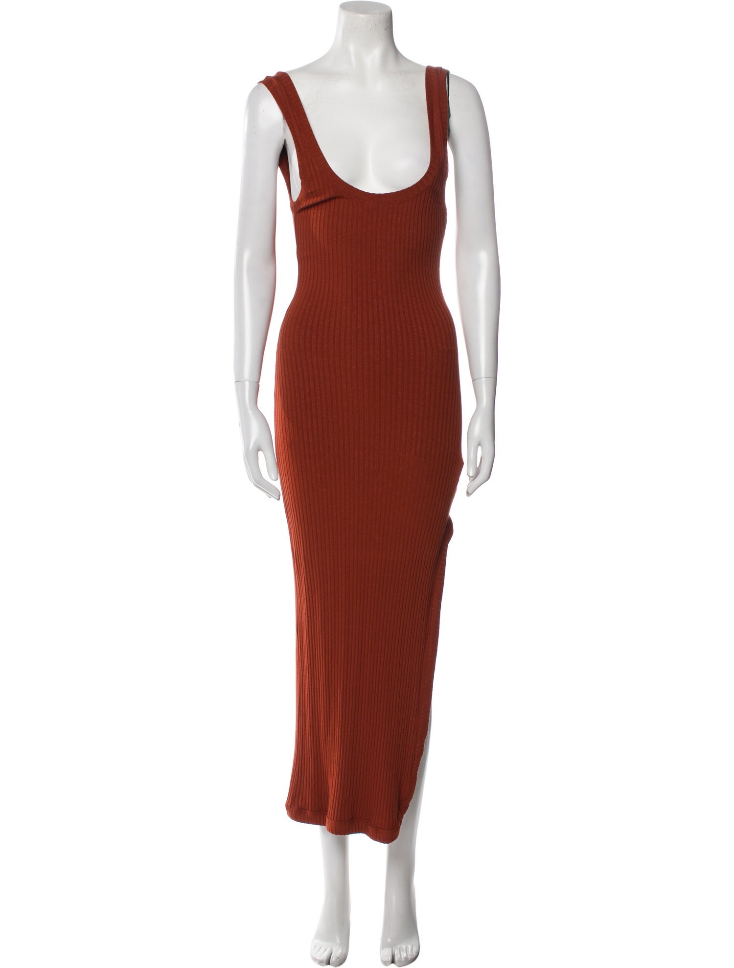 Alix NYC Scoop Neck Long Dress Brown Dresses, Clothing WALXI22263 The RealReal