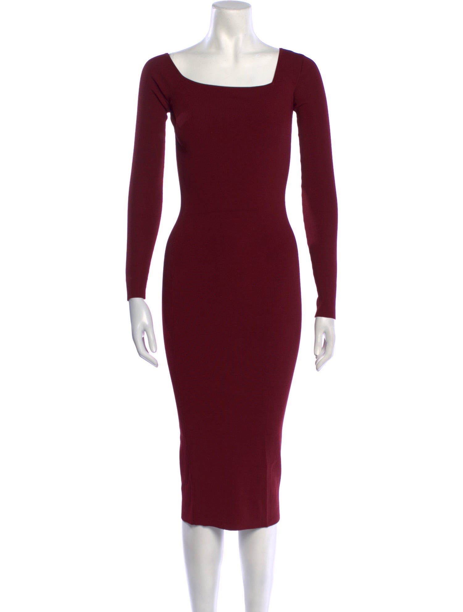 Alix NYC Square Neckline Midi Length Dress