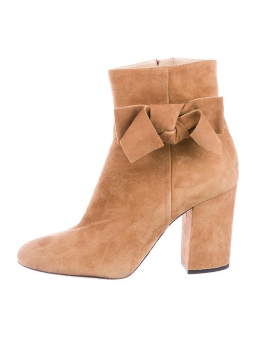 Alexander White Embellished Ankle Boots White