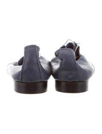 Anniel Leather Round-Toe Oxfords