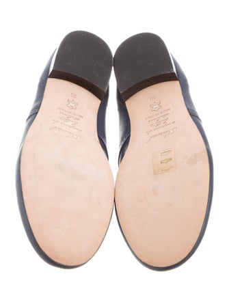 Anniel Leather Round-Toe Oxfords