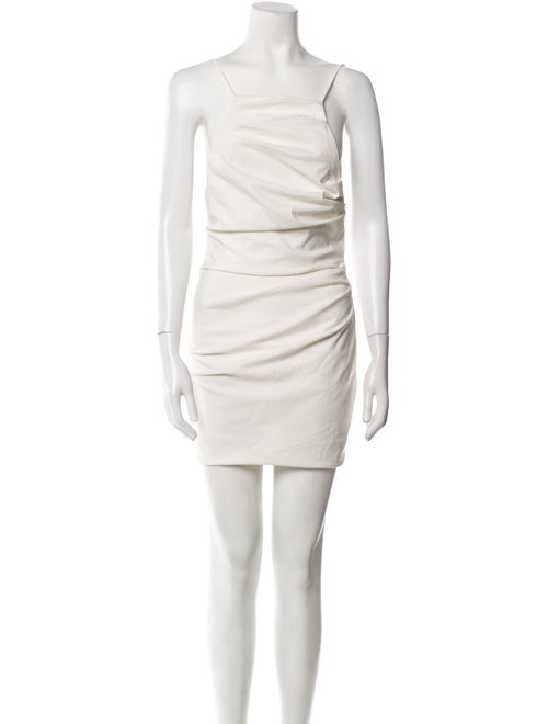 Amanda Gregory Square Neckline Mini Dress