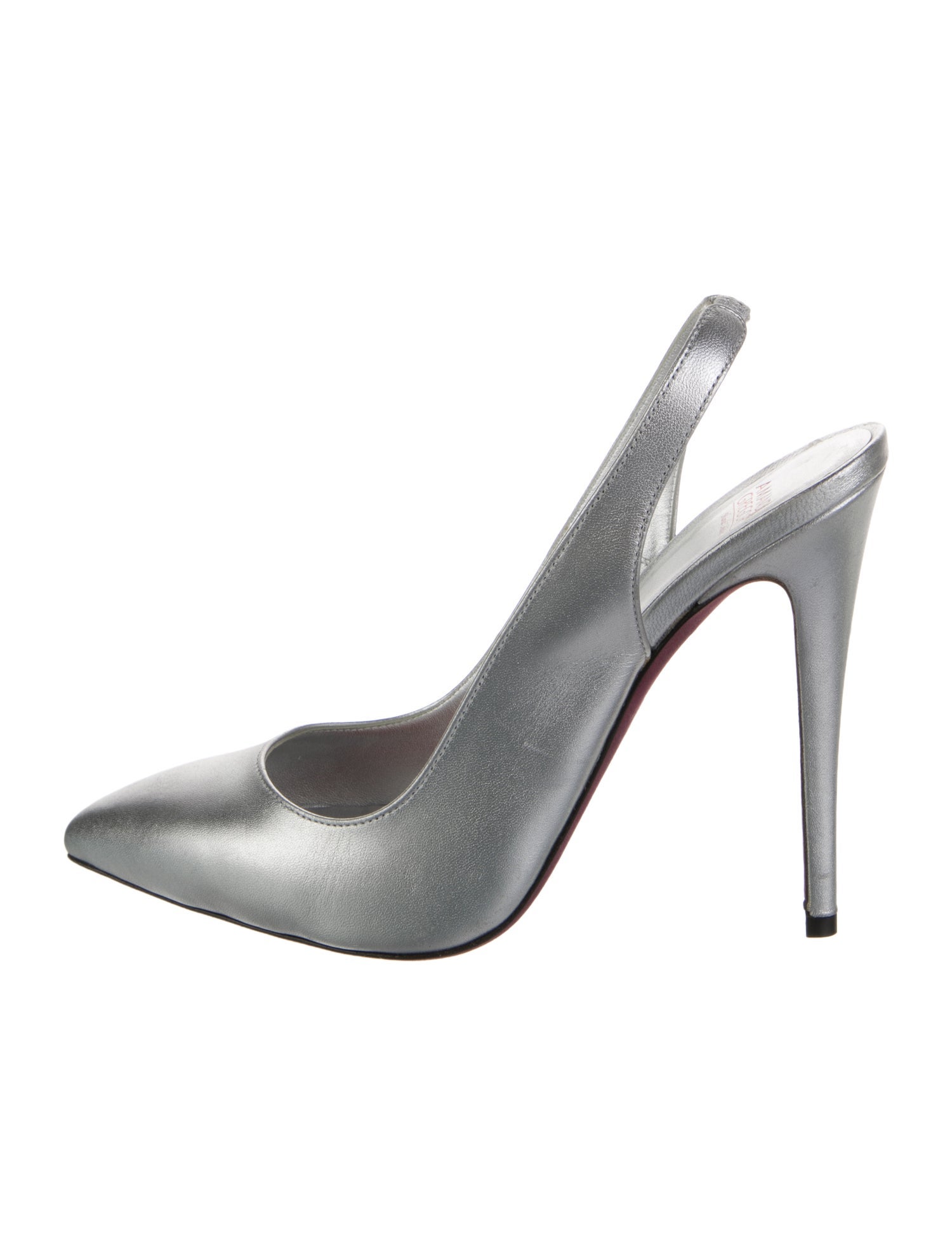 Amanda Gregory Leather Slingback Pumps