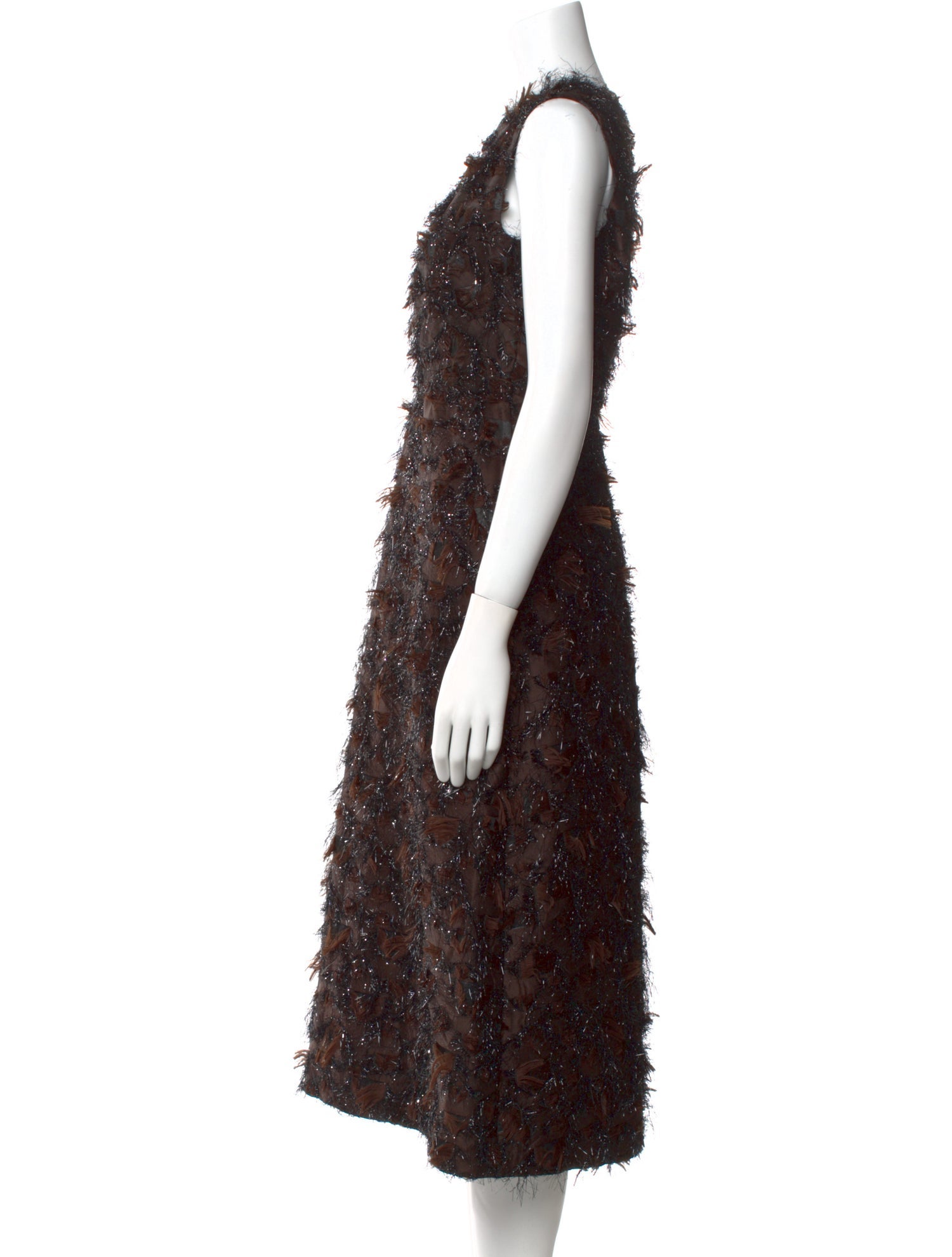 Amal Al Mulla V-Neck Midi Length Dress