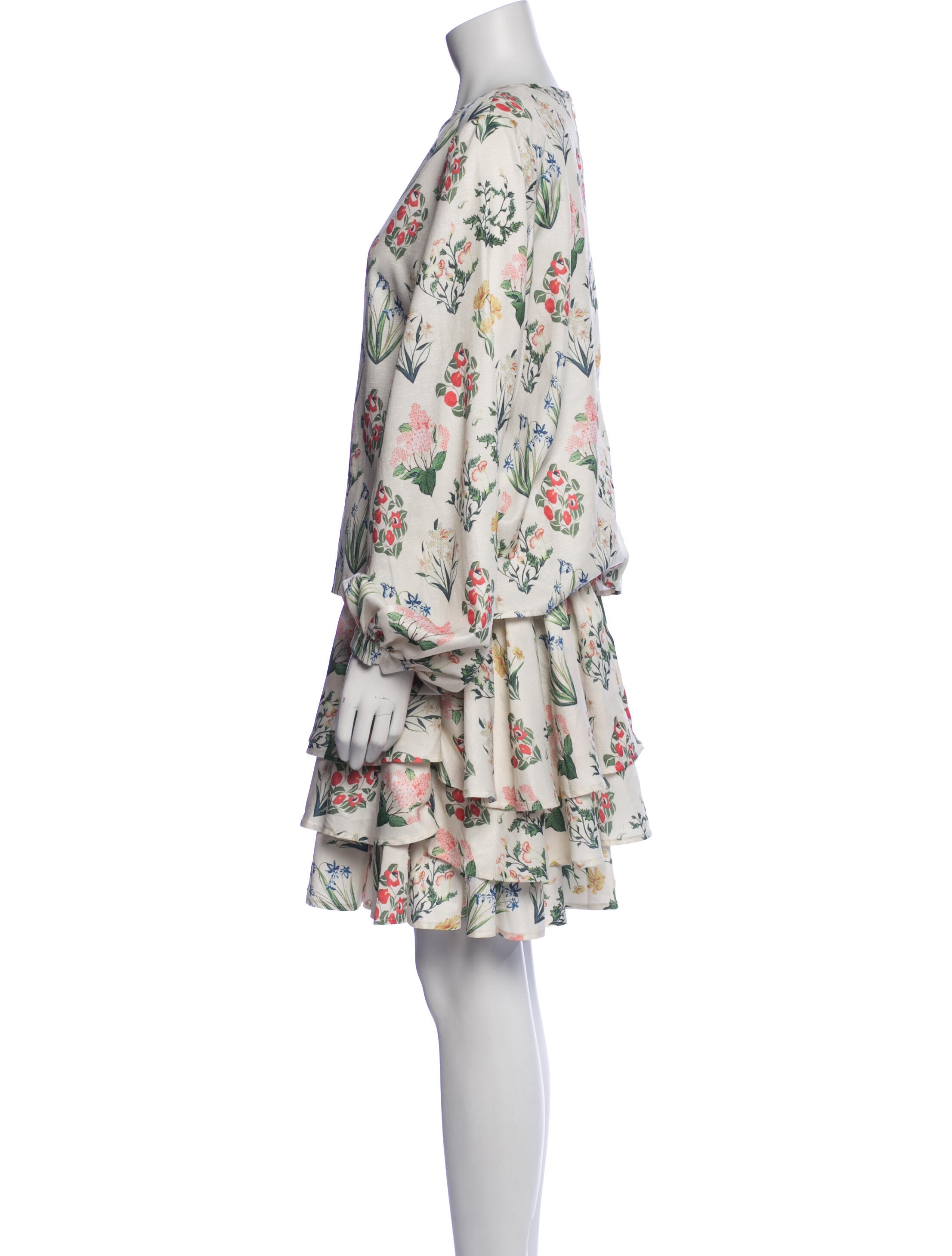 Amal Al Mulla Linen Floral Print Skirt Set