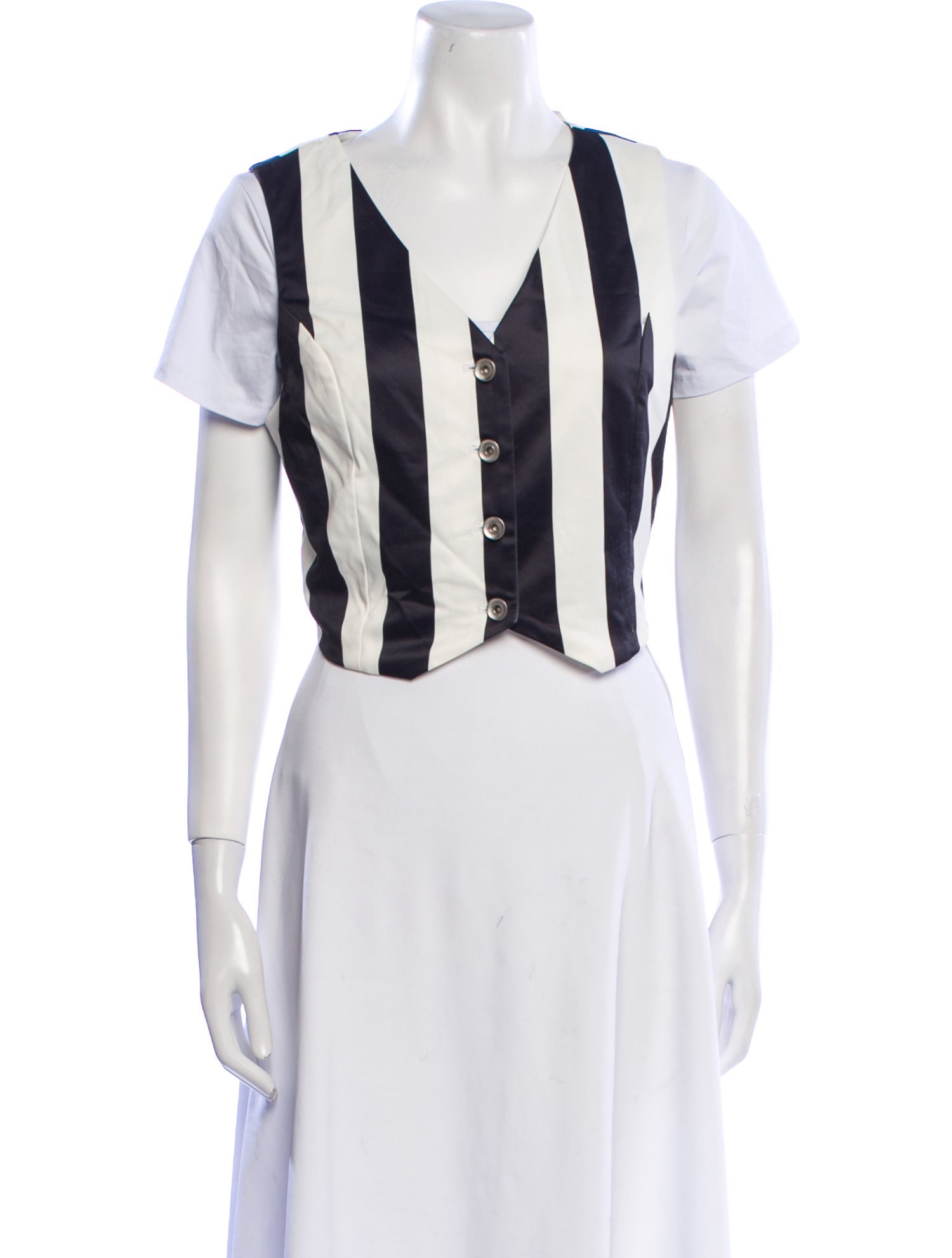 Amal Al Mulla Striped Vest