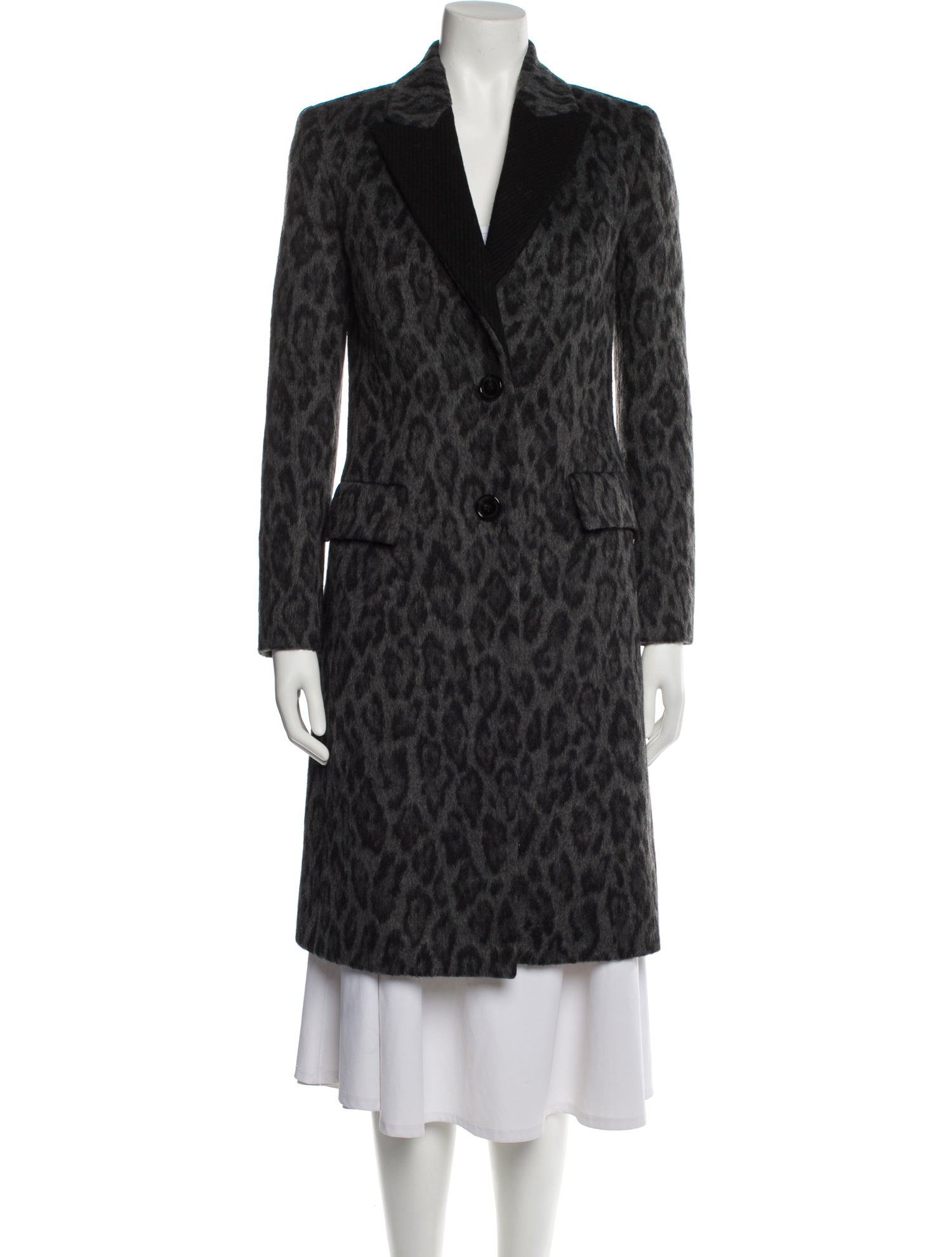 Anna Molinari Blumarine Animal Print Fur Coat w/ Tags