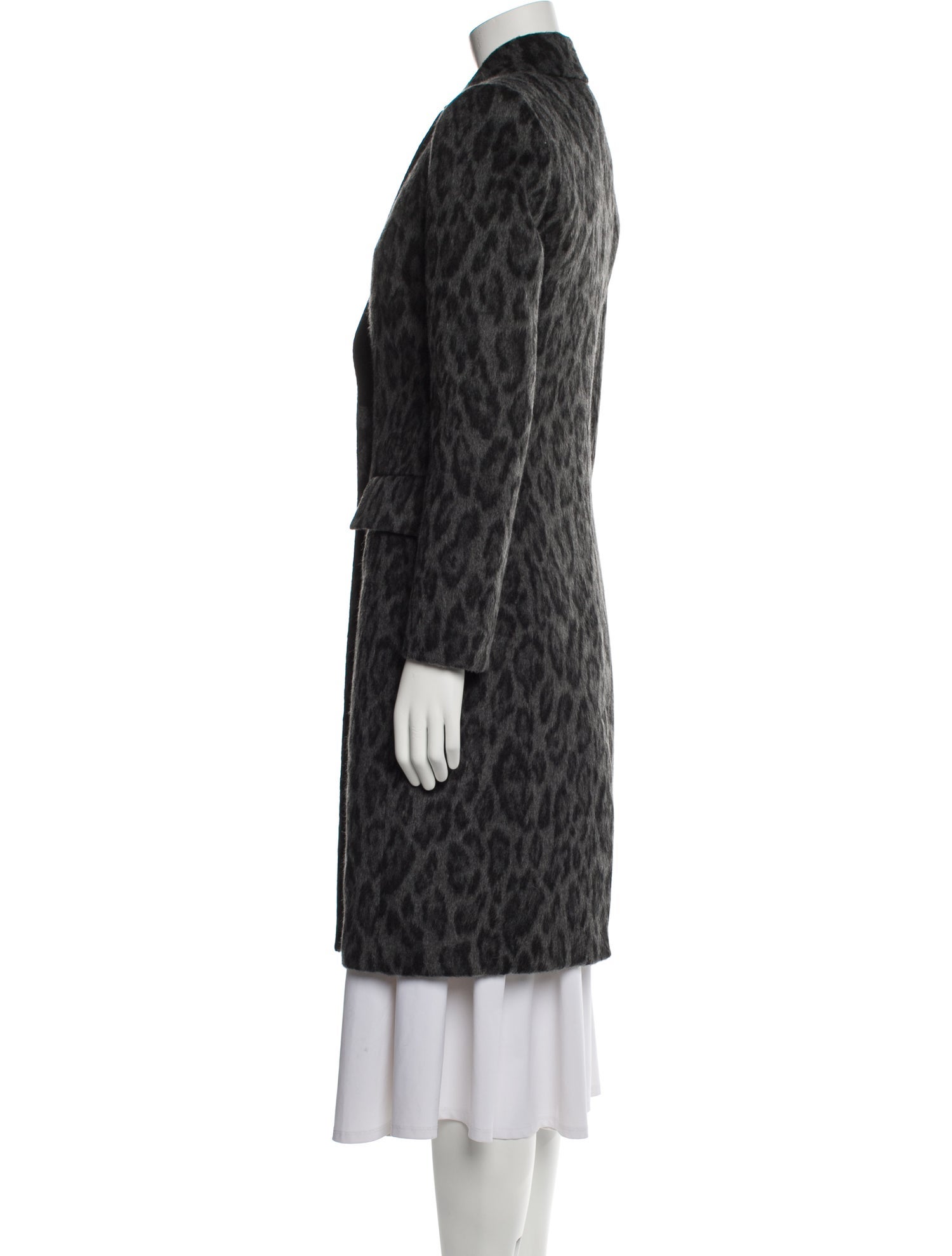 Anna Molinari Blumarine Animal Print Fur Coat w/ Tags