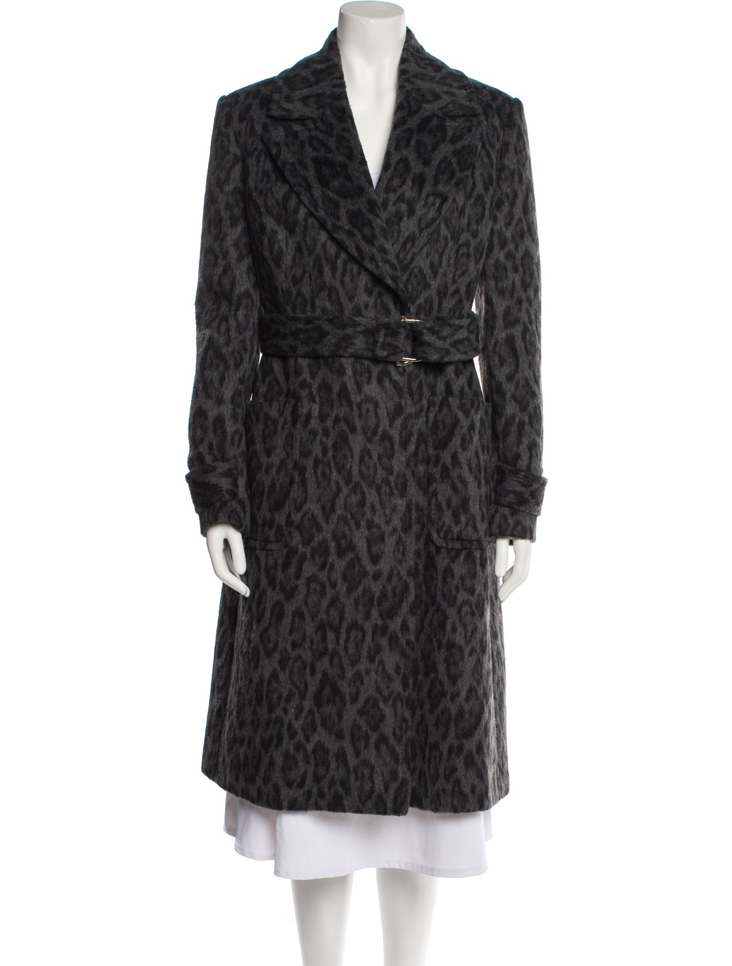 Anna Molinari Blumarine Animal Print Fur Coat