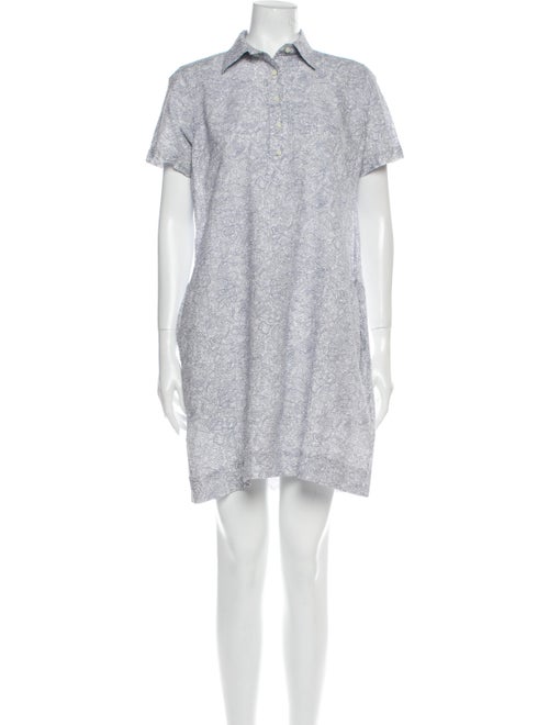Ann Mashburn Paisley Print Mini Dress White